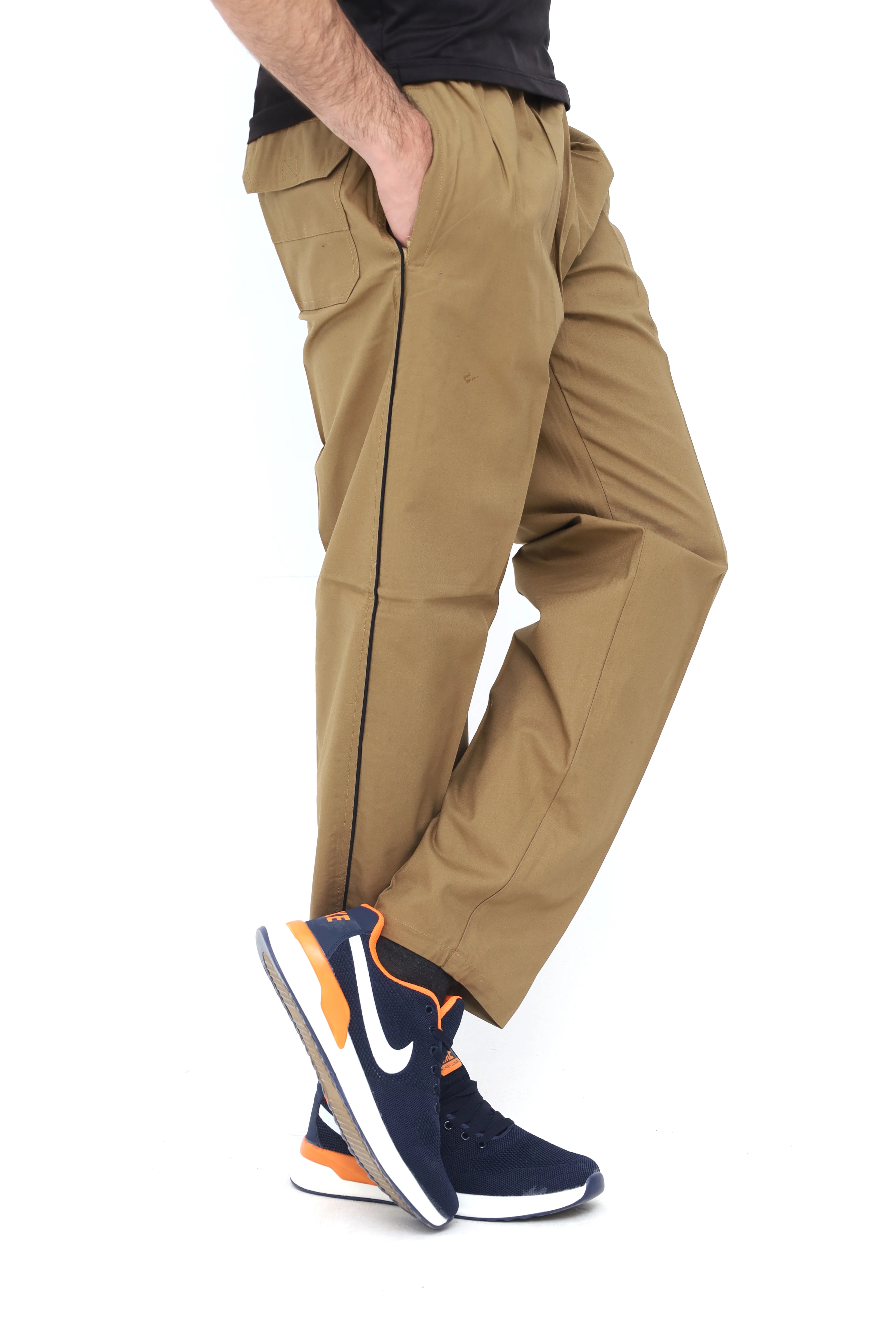 Men's Khaki Utility Cargo Trousers