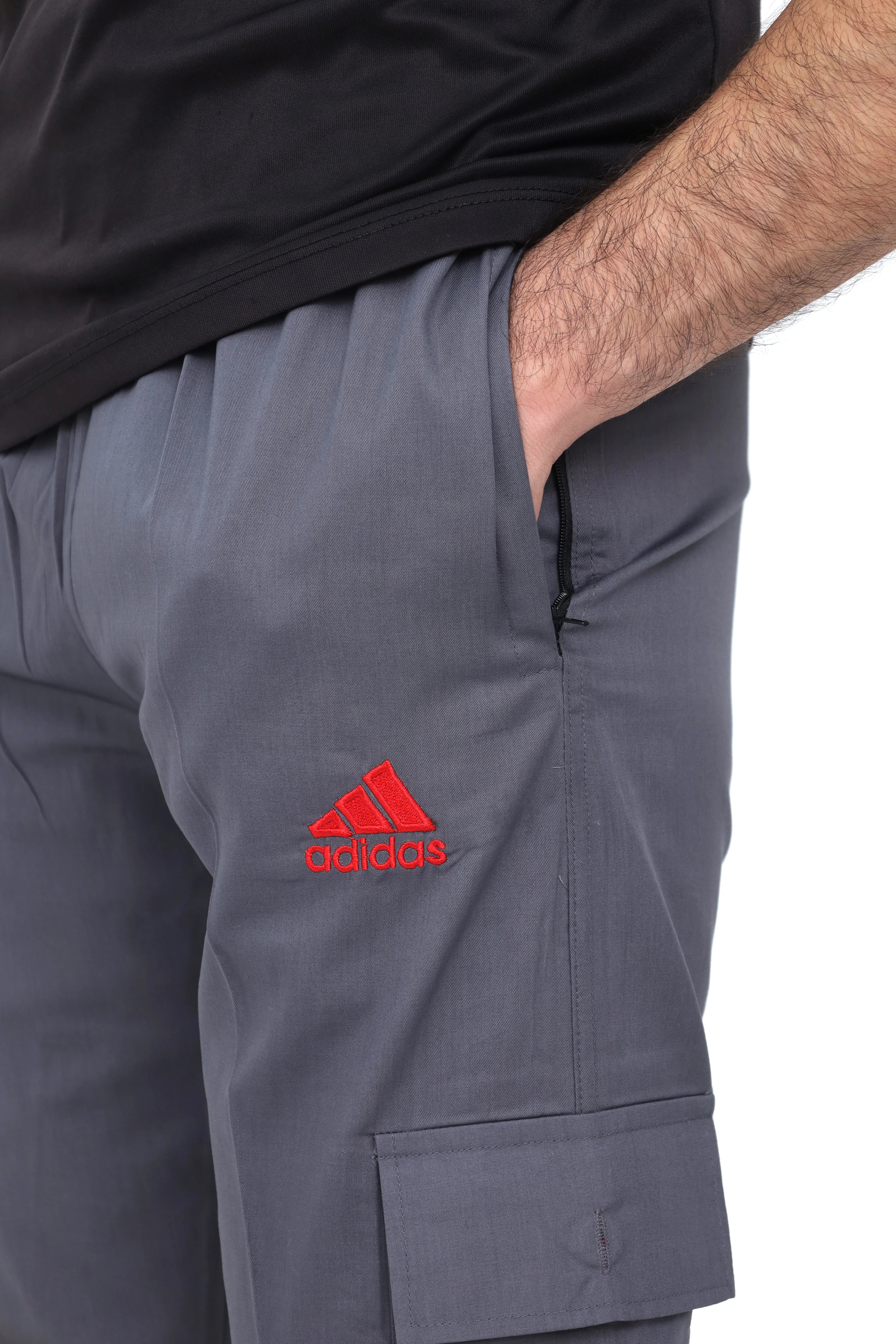 Adidas Grey Cargo  Trousers