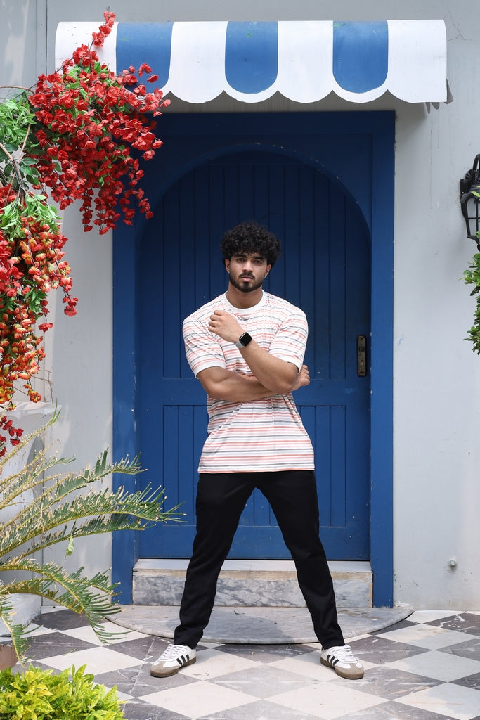 Men’s Multicolor Striped T-Shirt