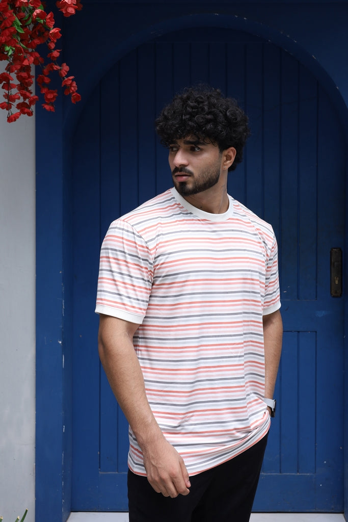 Men’s Multicolor Striped T-Shirt