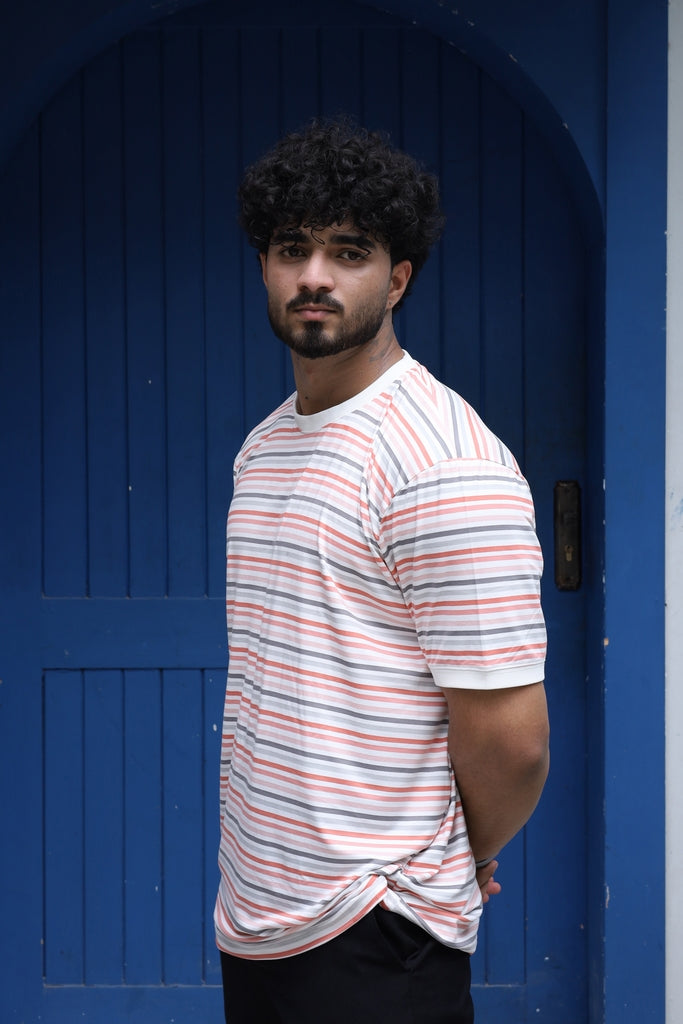 Men’s Multicolor Striped T-Shirt