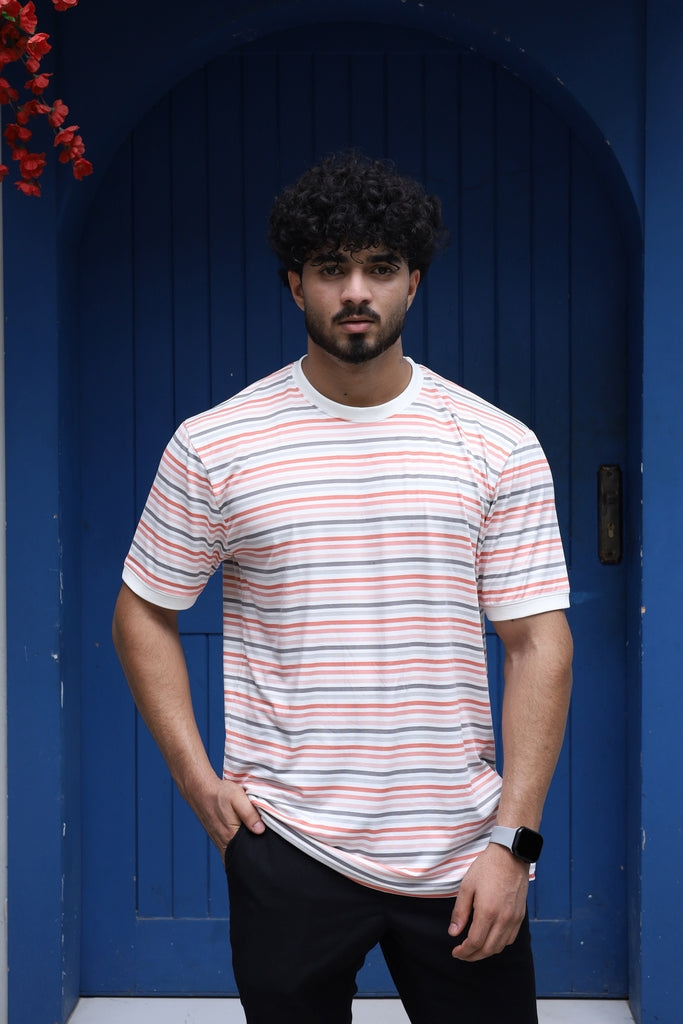 Men’s Multicolor Striped T-Shirt