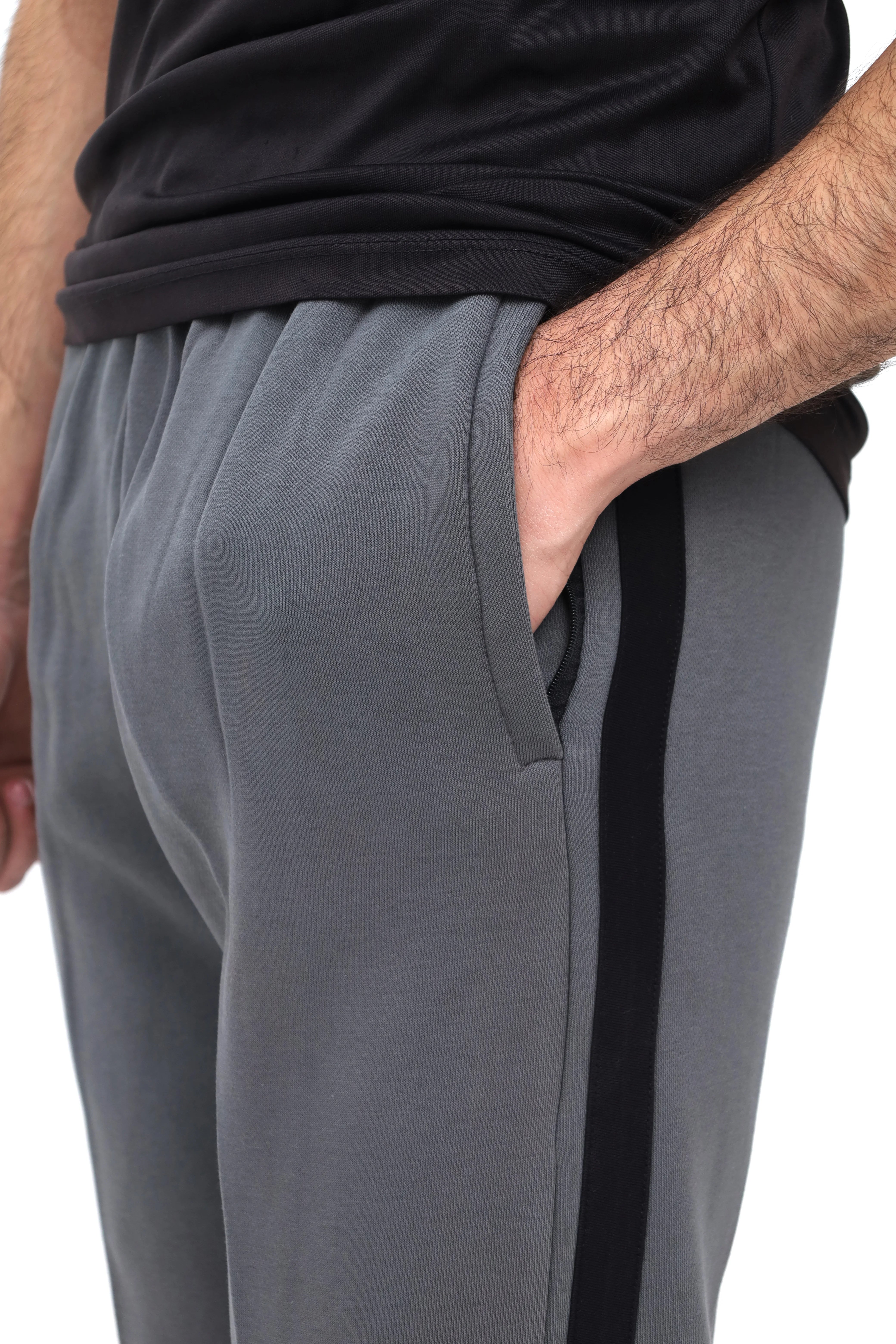 Men's Fleece Grey Sweatpants