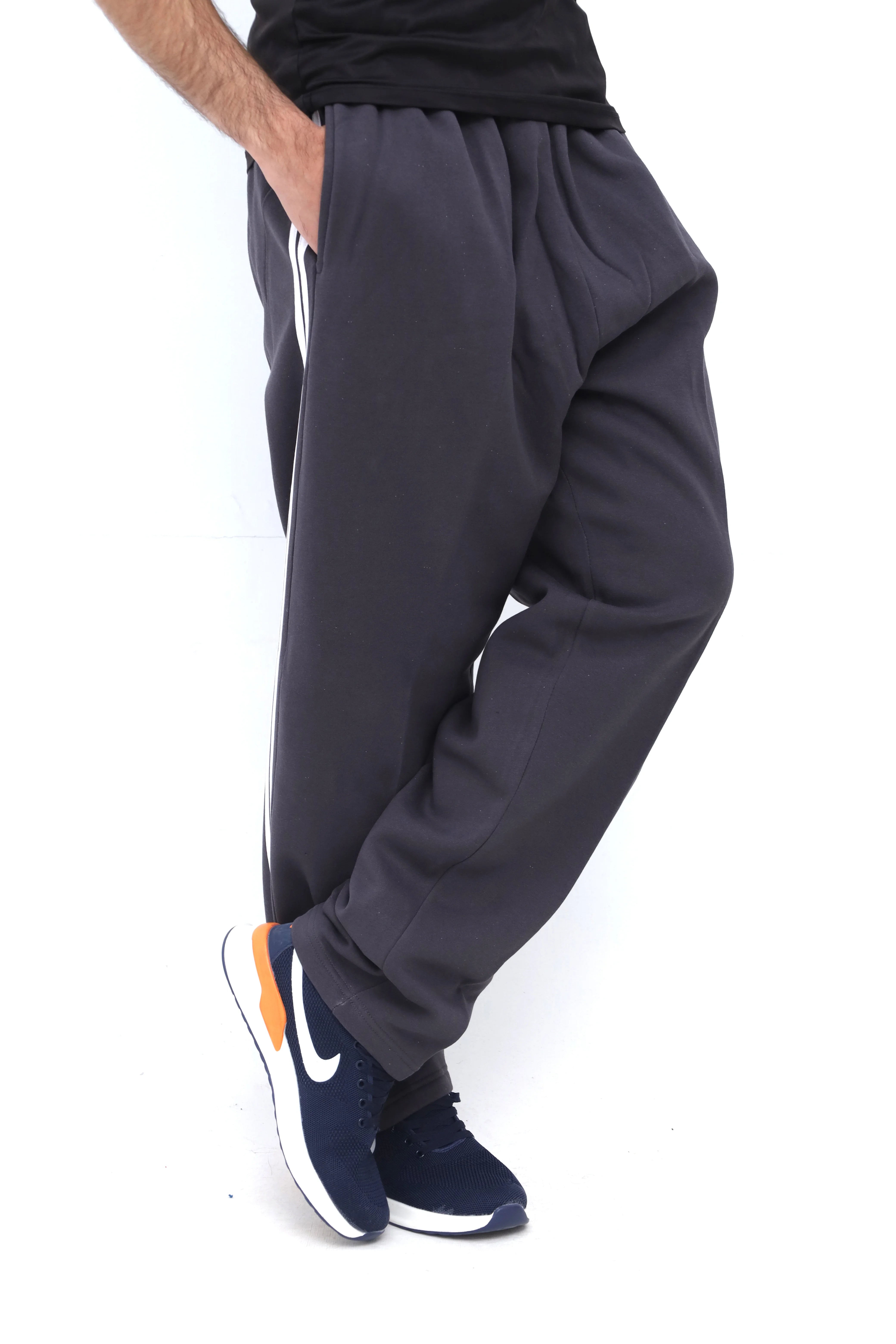 Men's Over Sized Dark Grey Sweatpants