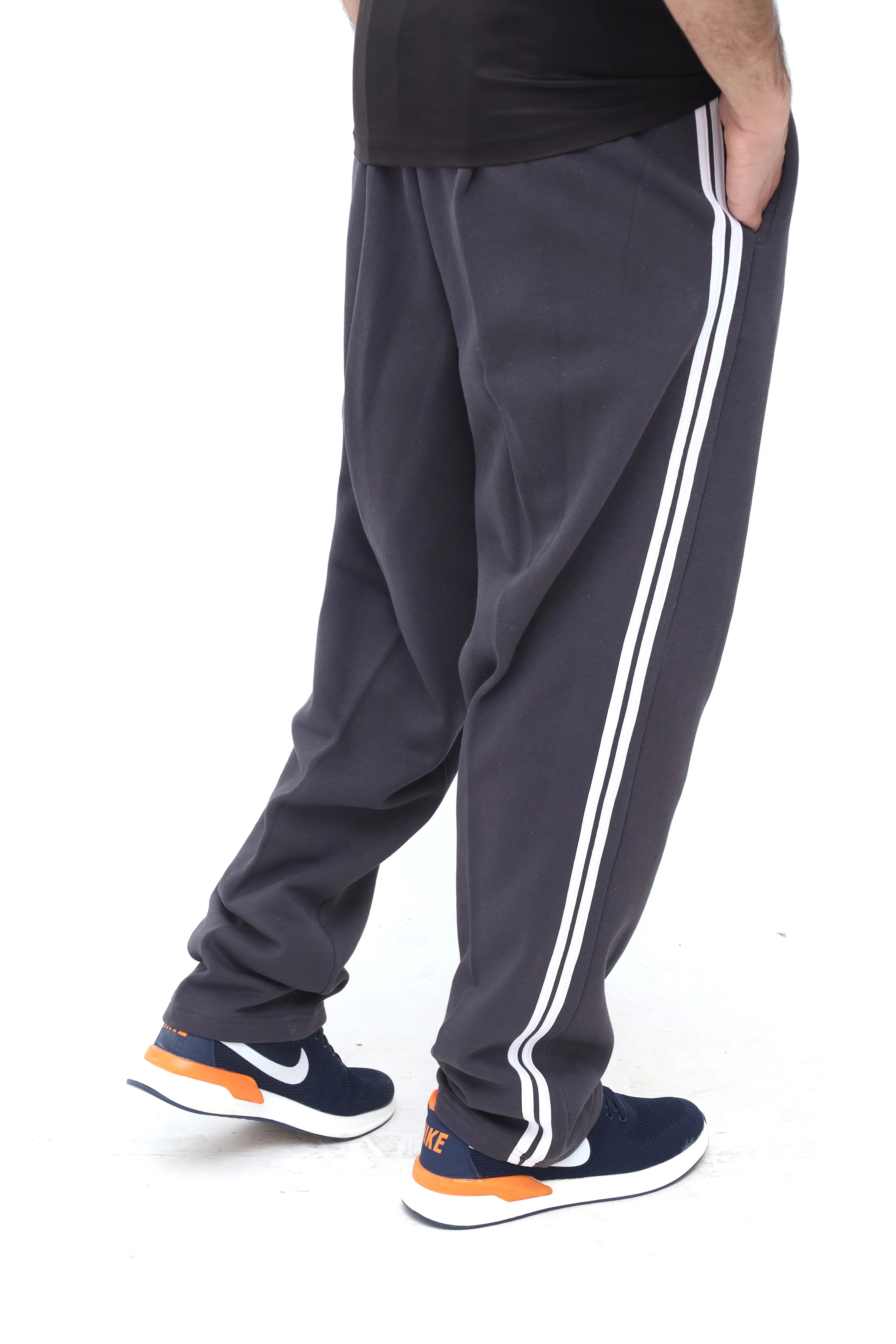Men's Over Sized Dark Grey Sweatpants