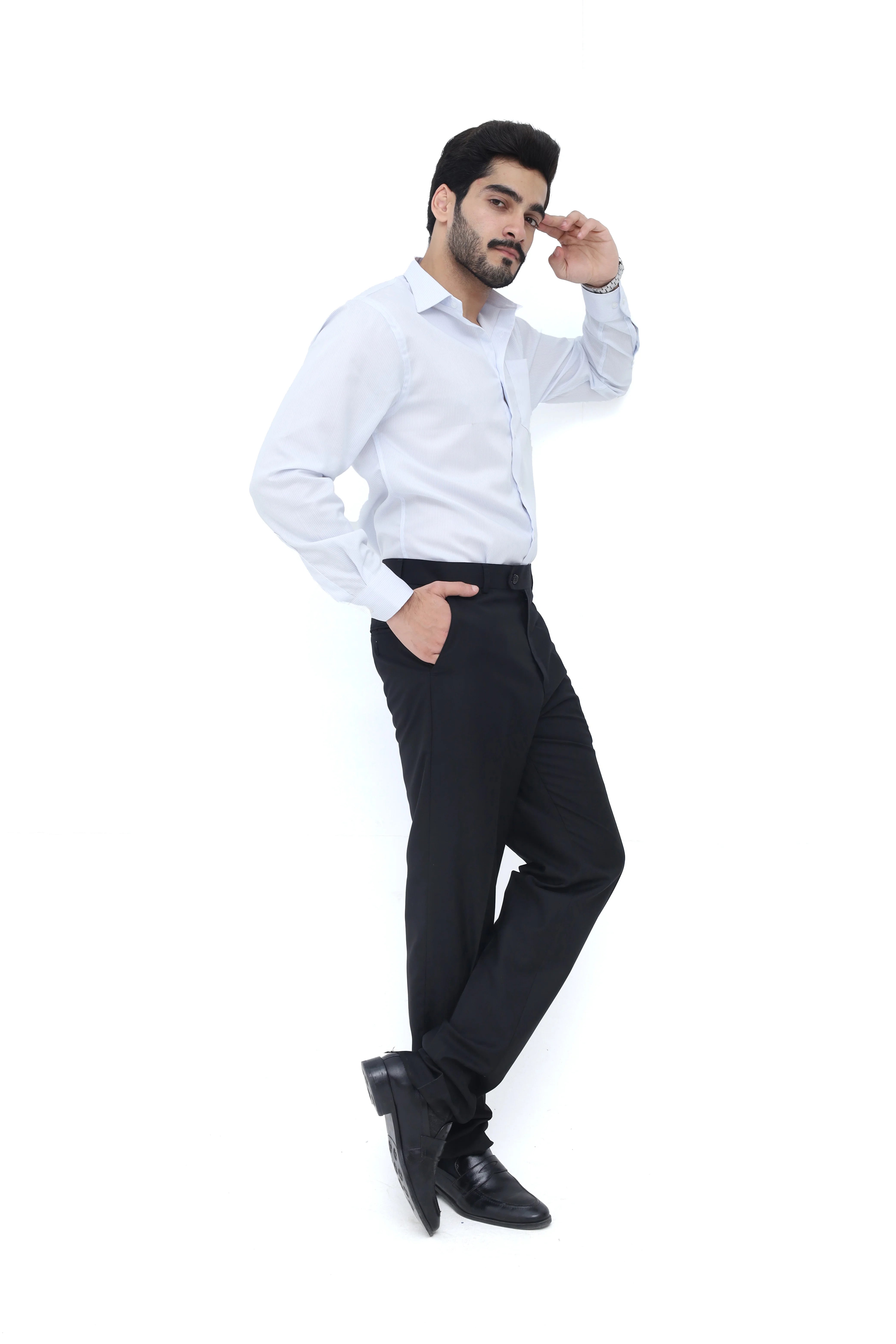 Tailored Black Formal Trousers