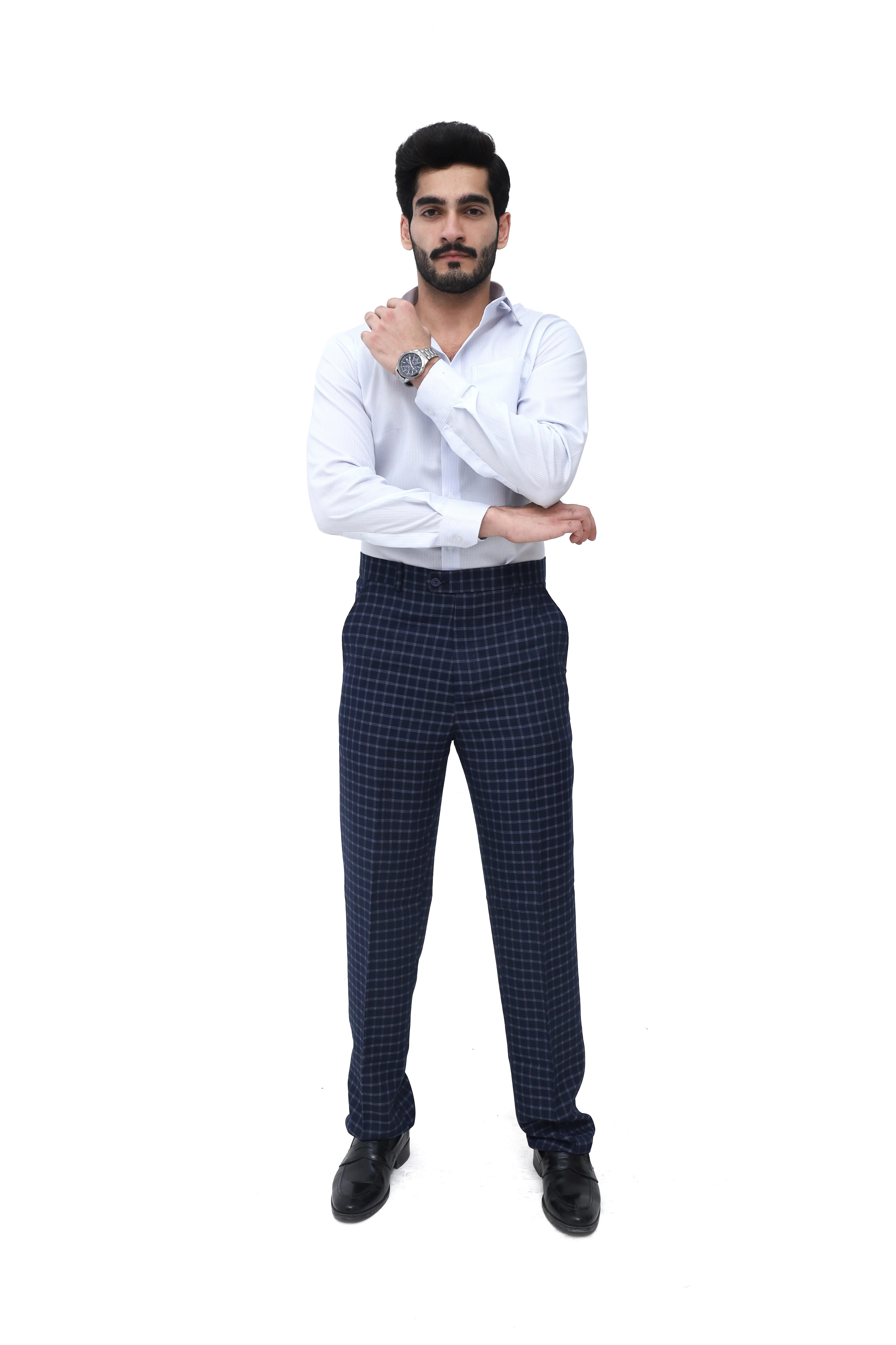 Men's Straight-Fit Formal Trousers