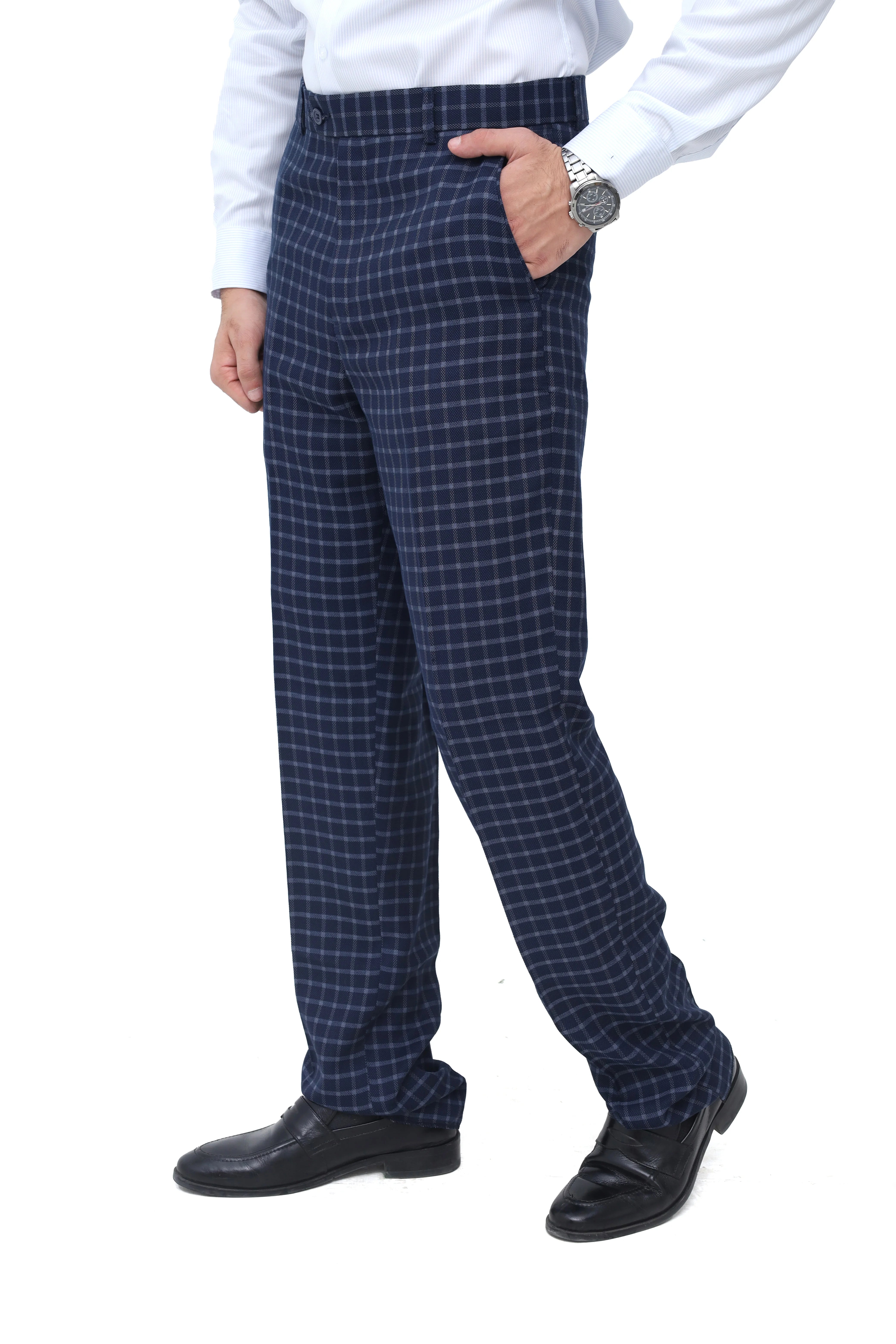 Men's Straight-Fit Formal Trousers