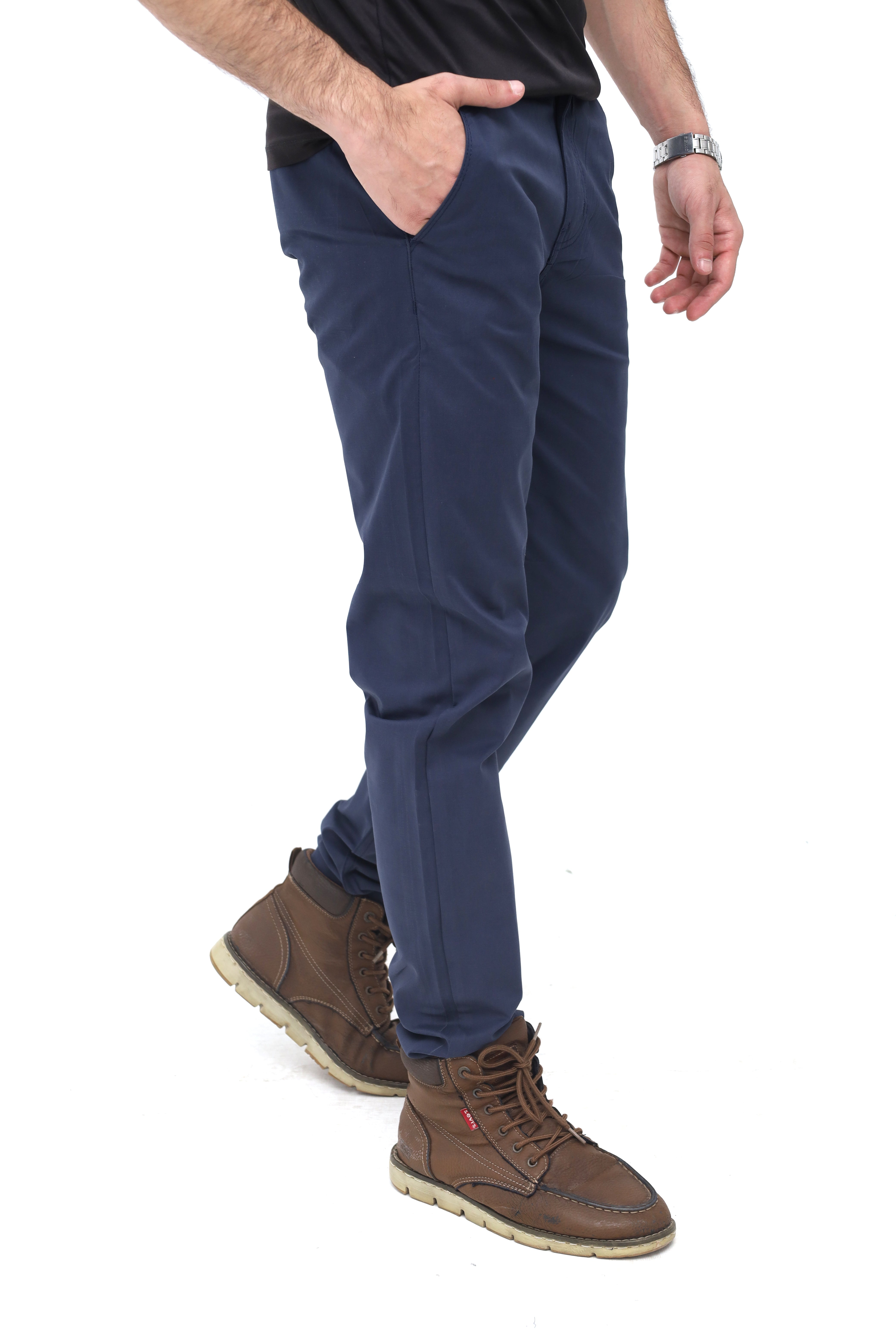 Blue Indigo Relaxed Fit Chinos