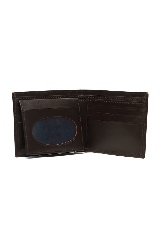 Smooth Horizontal Bi-Fold Wallet with Debossed Detail