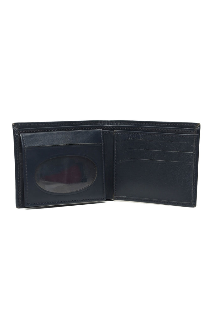 Smooth Horizontal Bi-Fold Wallet with Debossed Detail