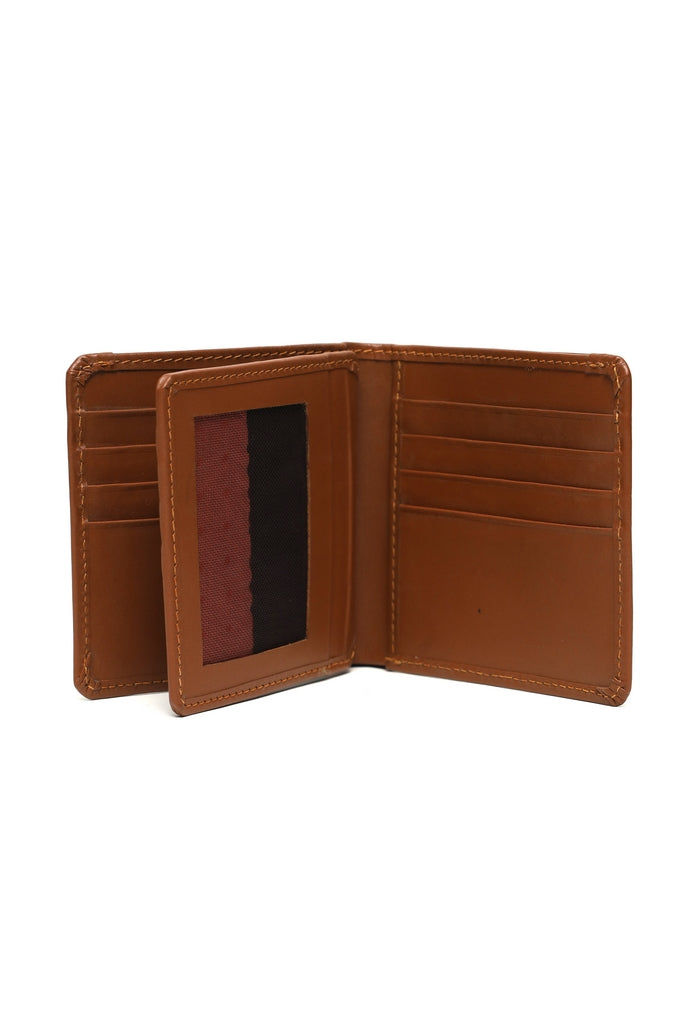 Minimalist Men's Leather Bi-Fold Wallet