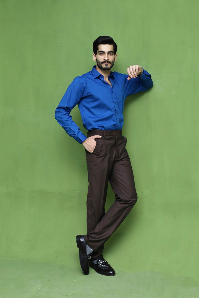 Men's Royal Blue Formal Shirt