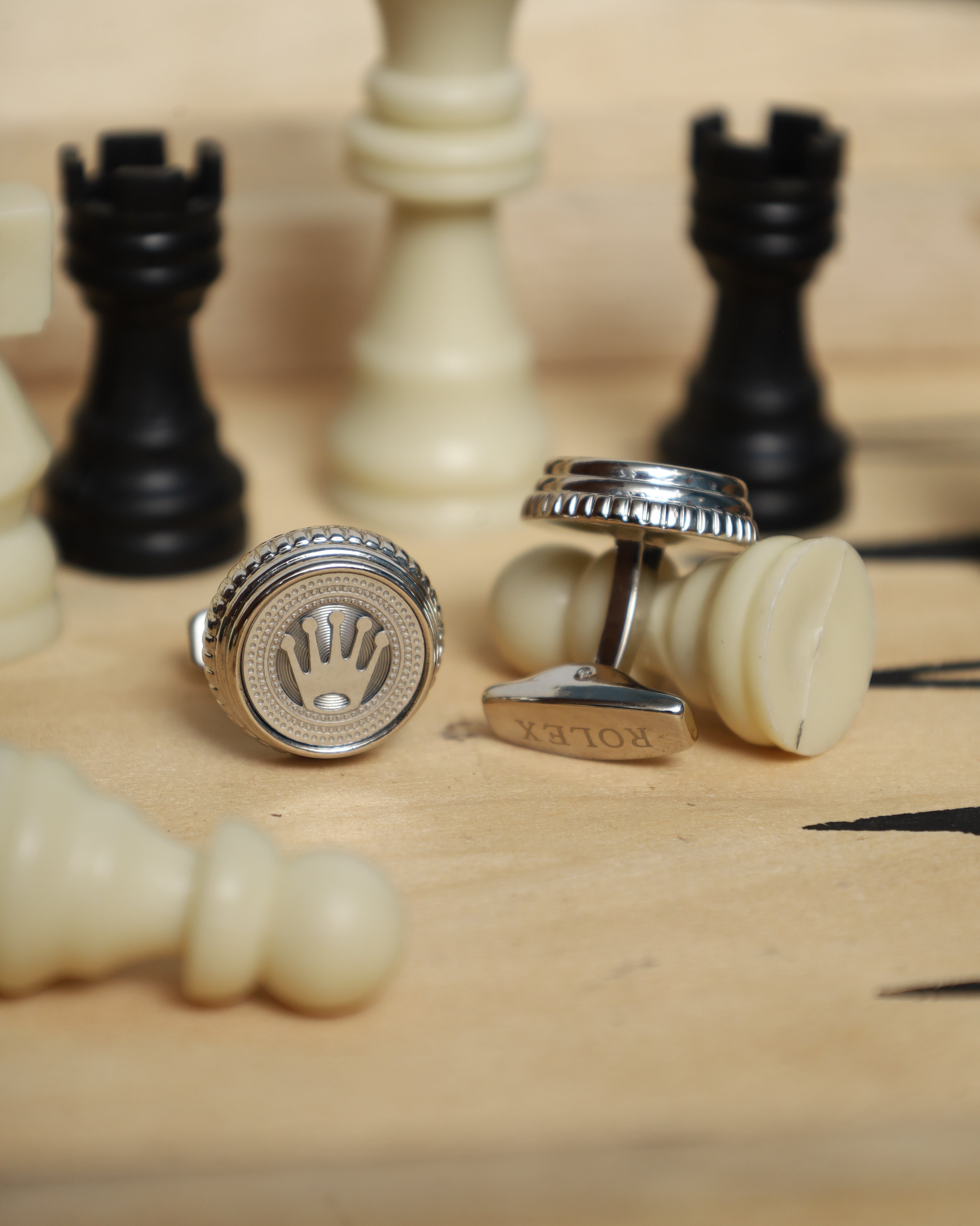 Silver Crown Cufflinks