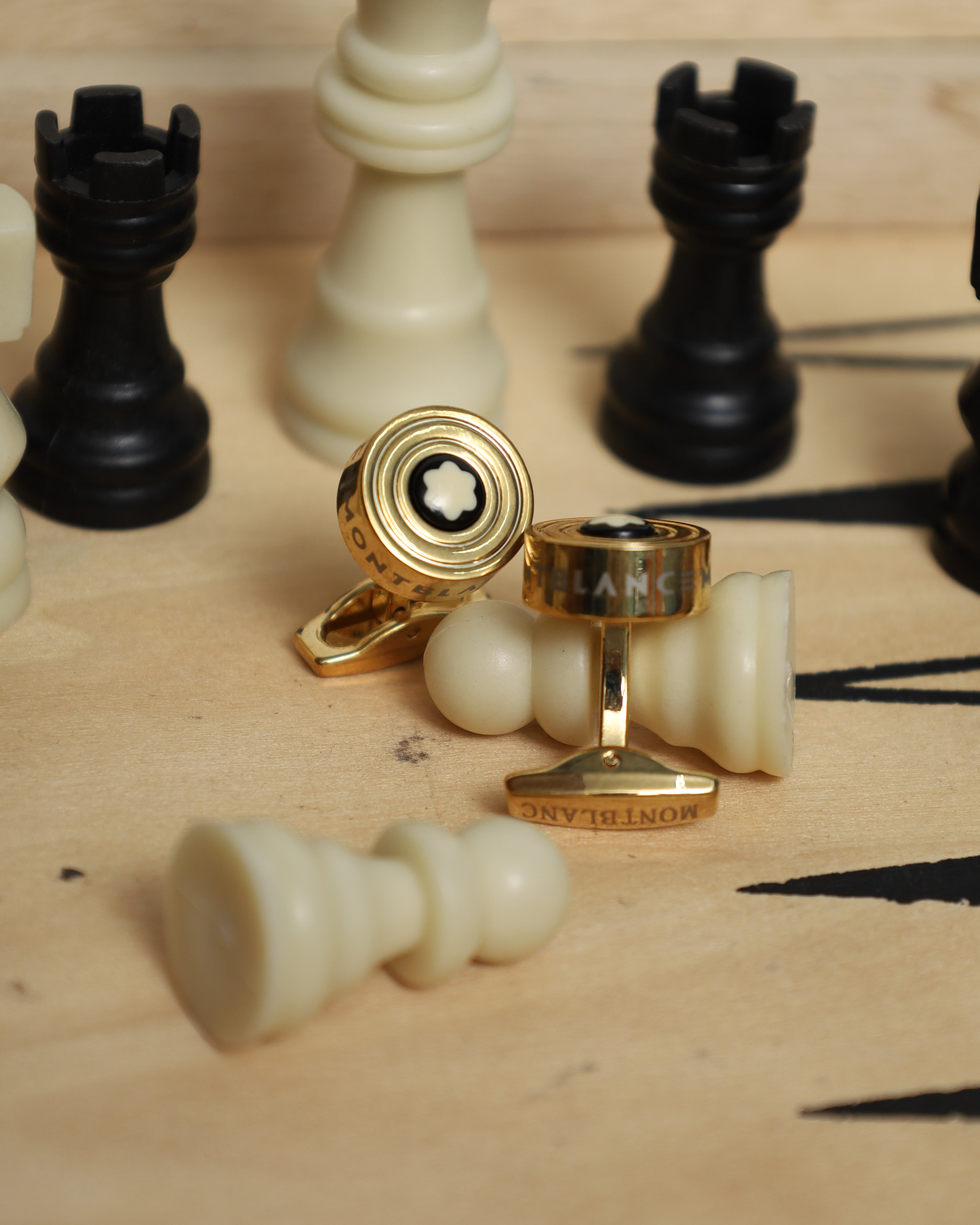 Style Black & White Cufflinks