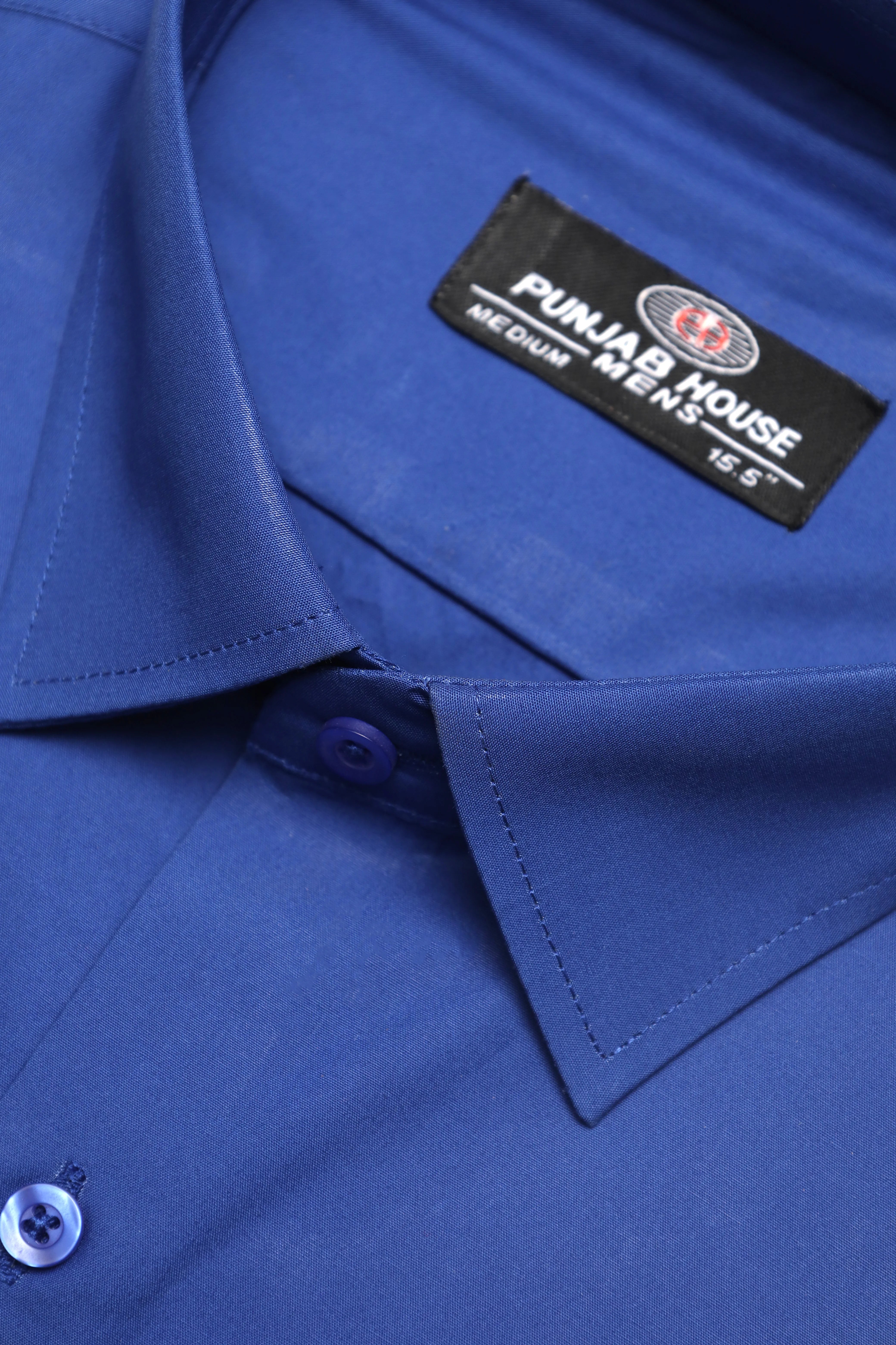 Dark Blue Formal Plain Shirt