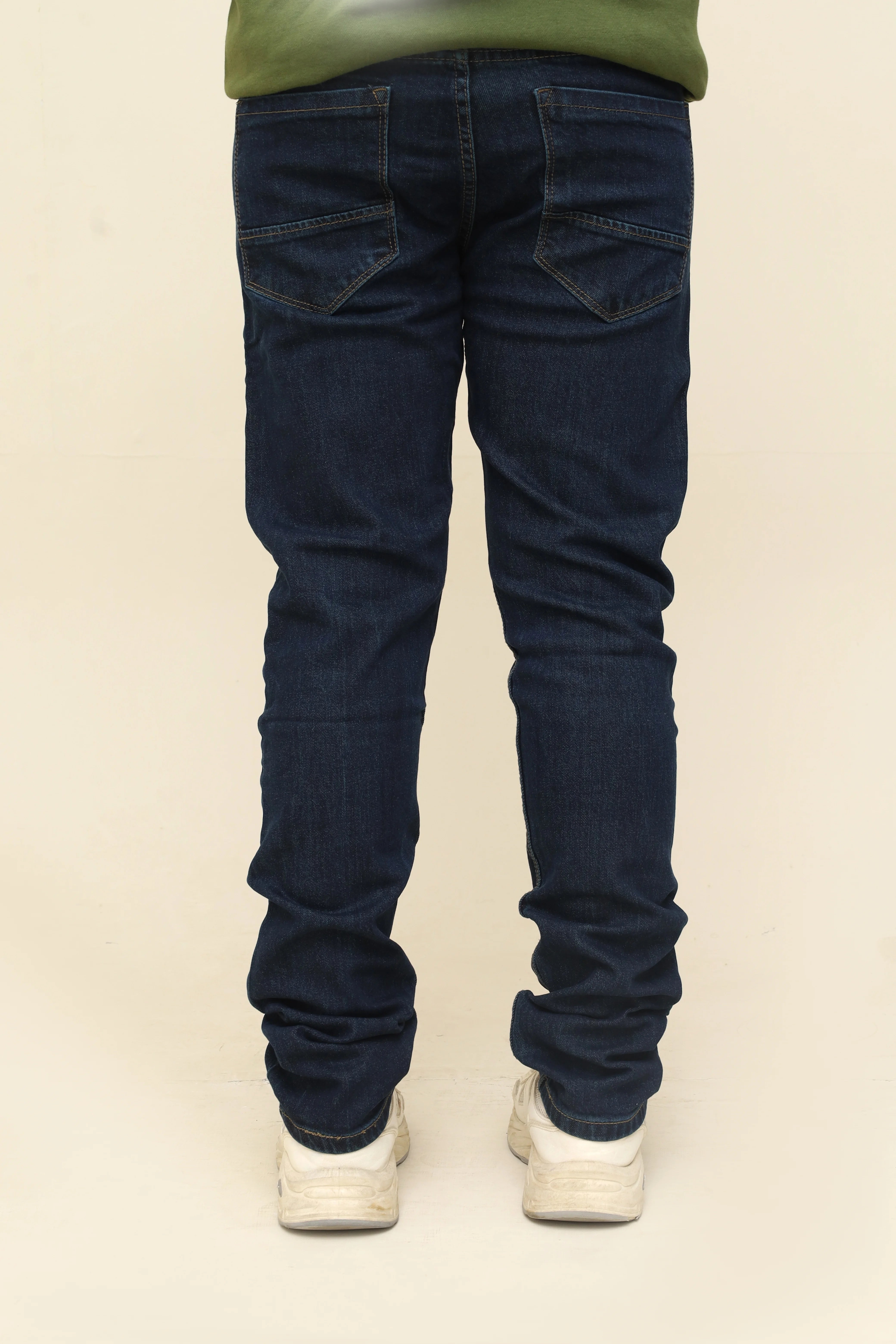 Deep Indigo Dark Blue Denim Jeans