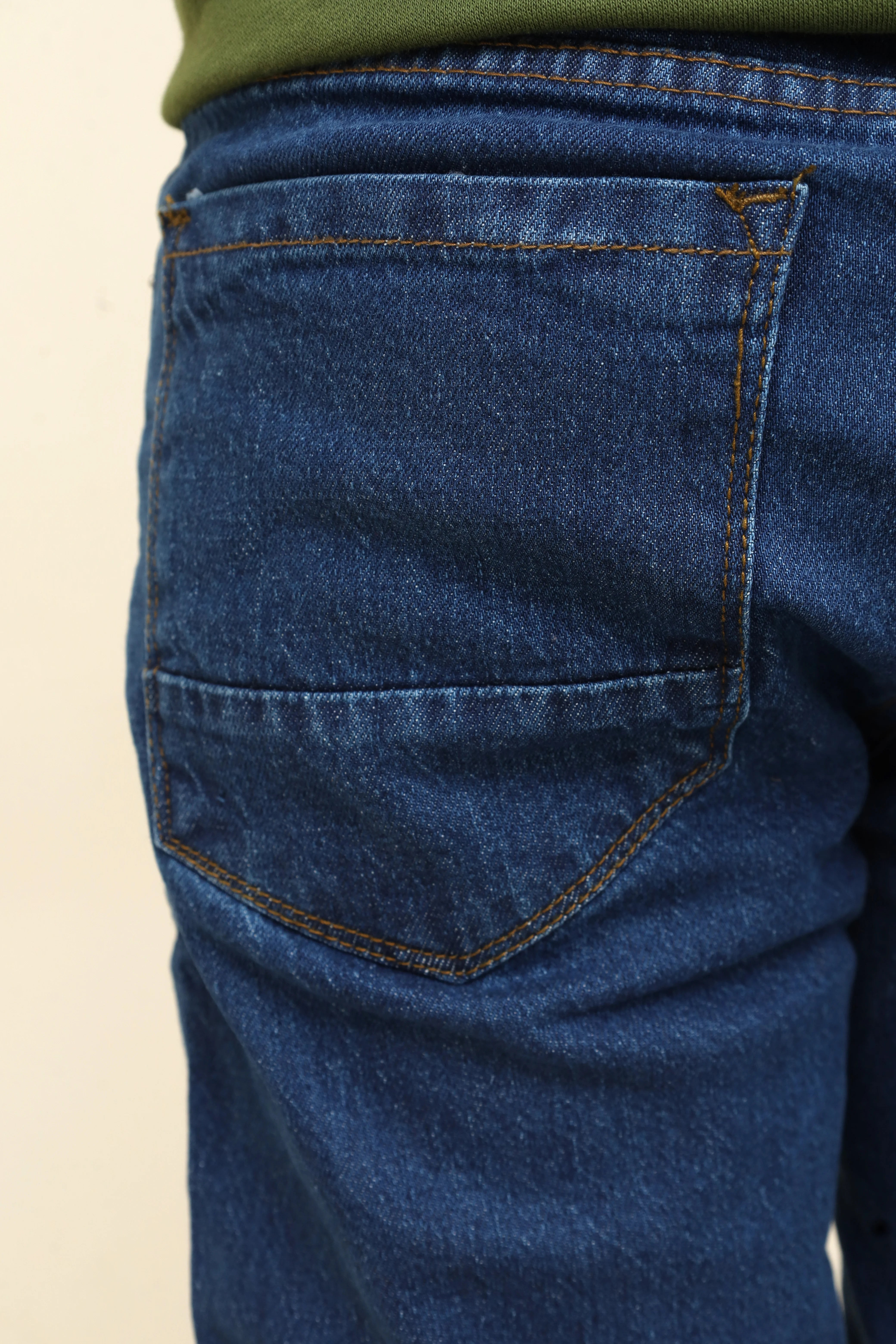 Dark Blue Denim Jeans