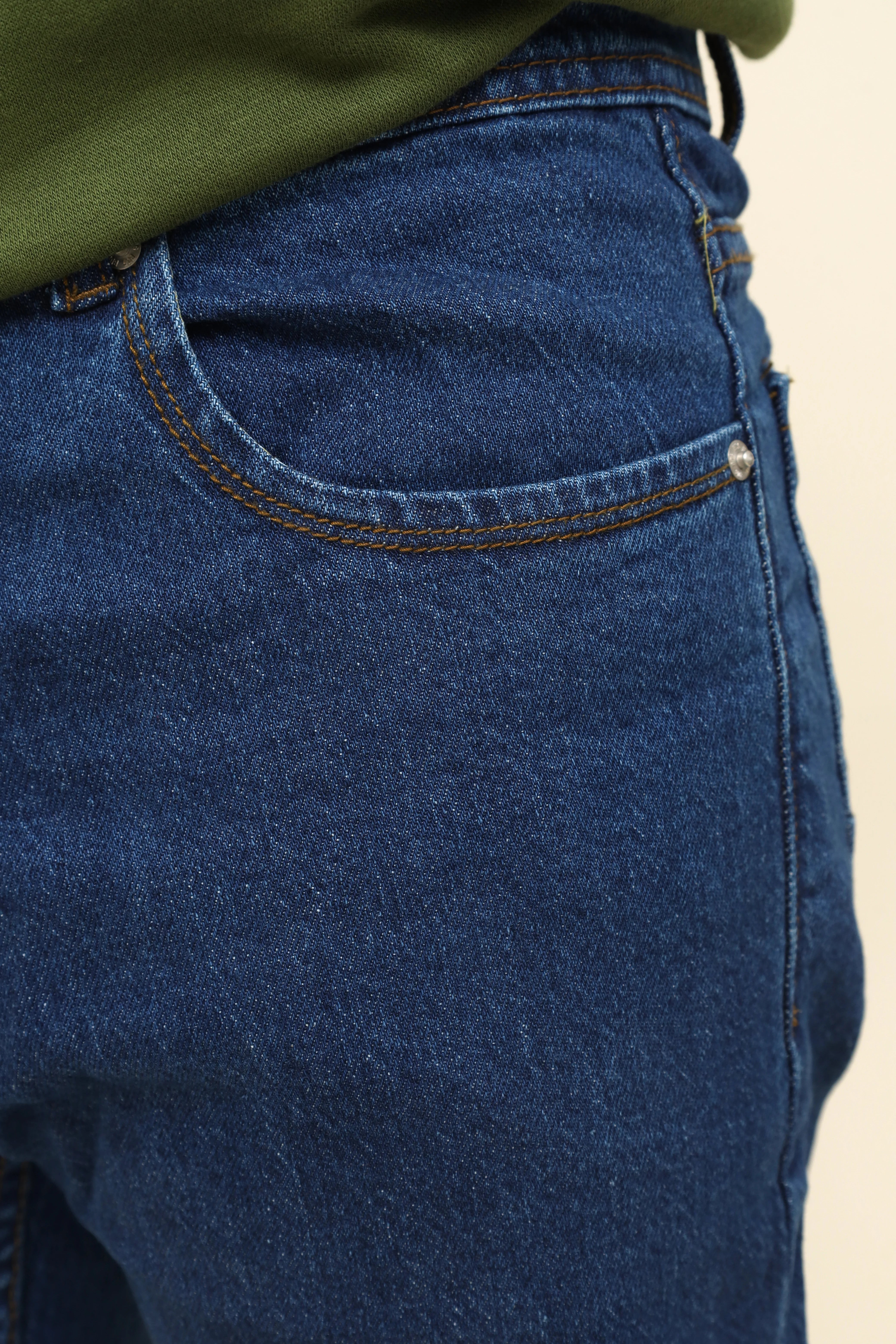 Dark Blue Denim Jeans