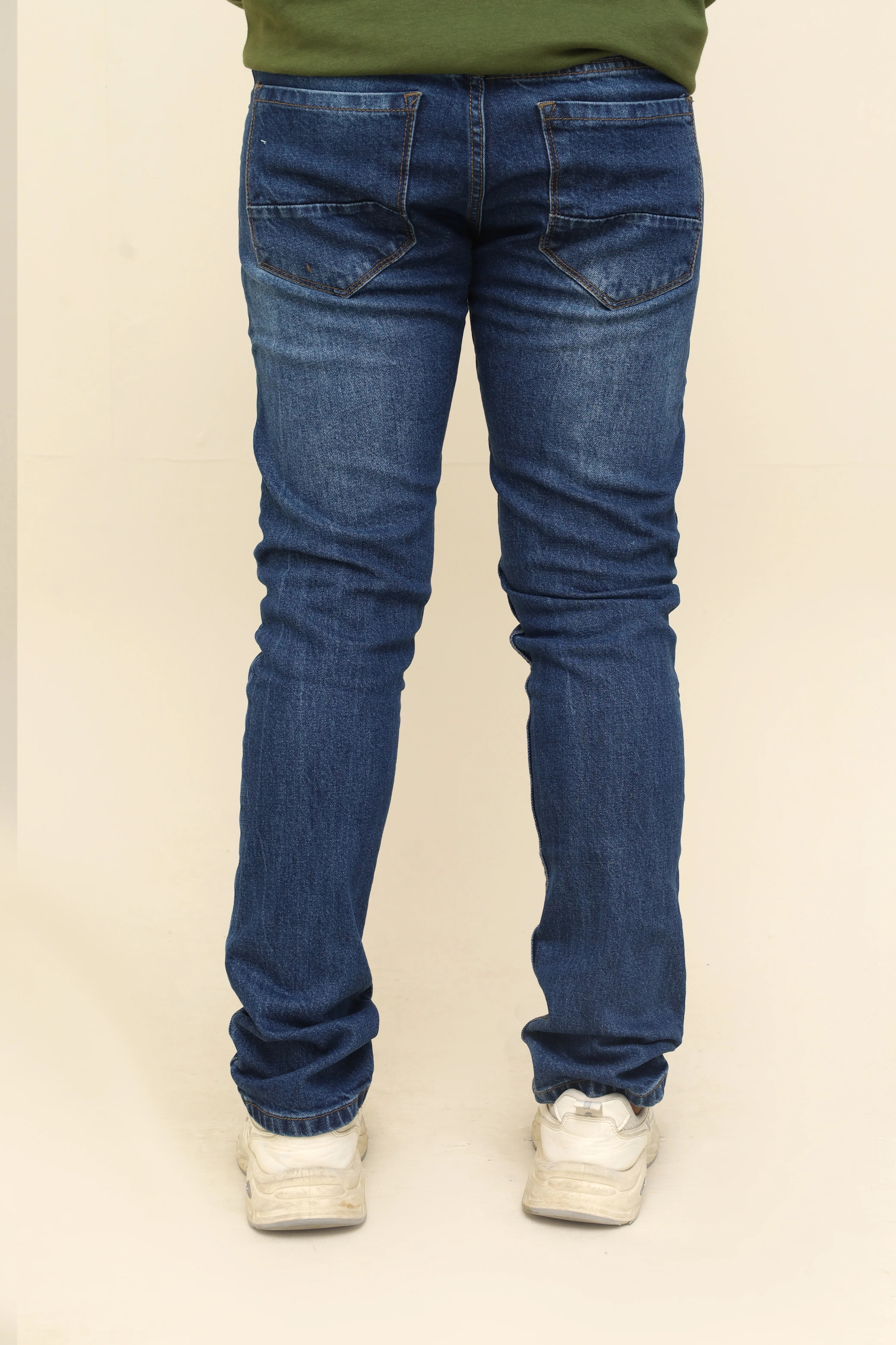 Classic Dark Wash Denim Jeans