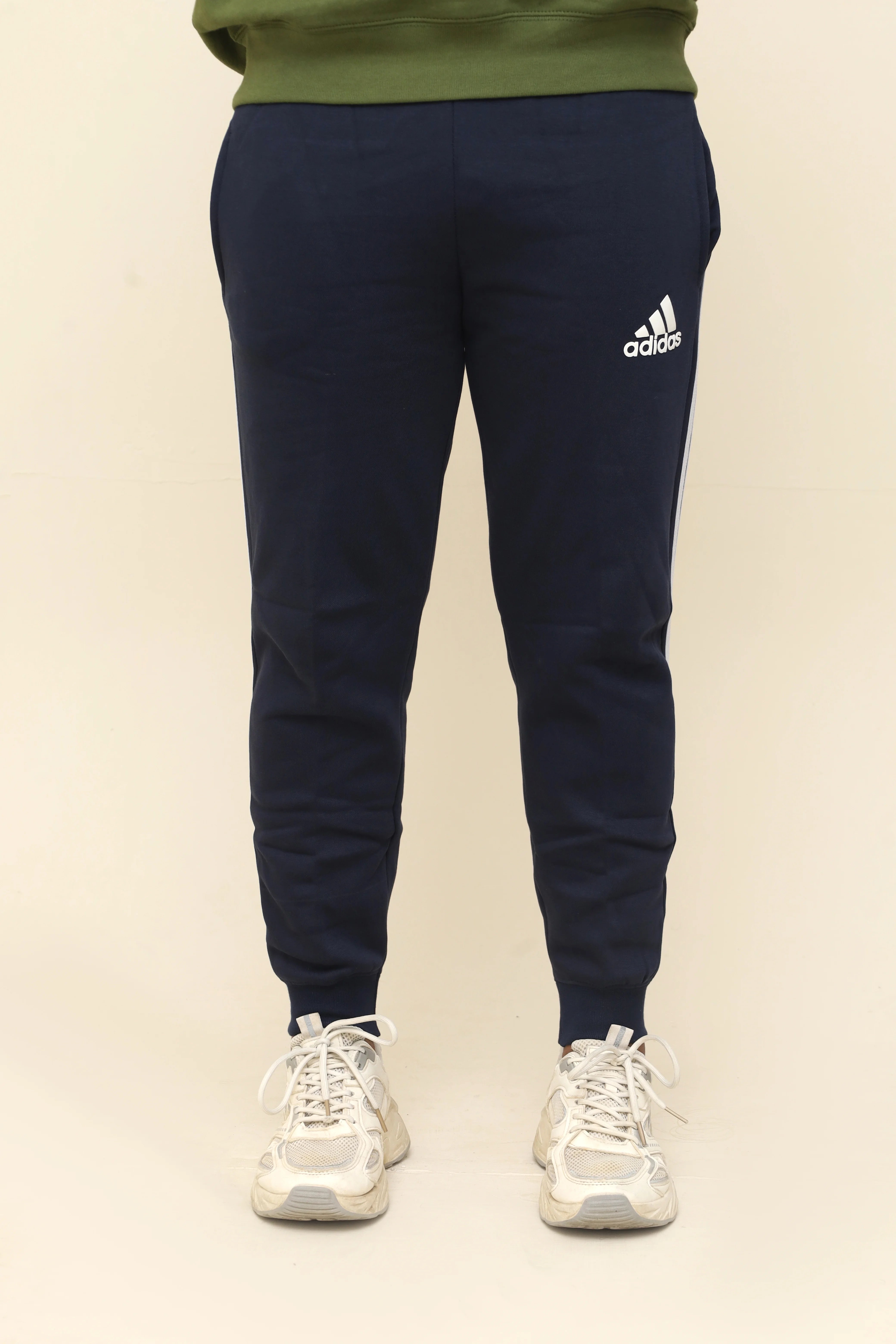 Men's Navy Blue adidas Track Pants