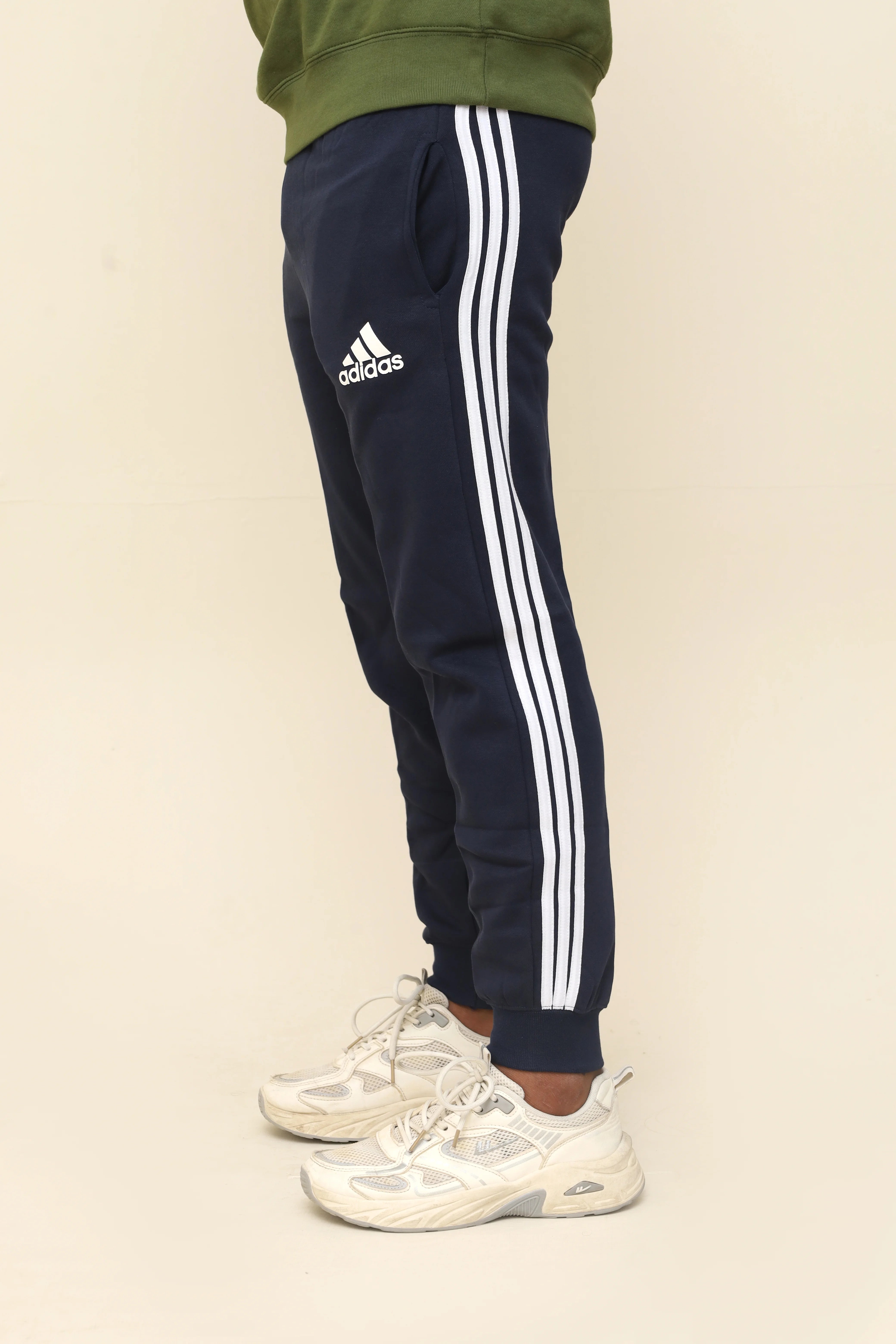 Men's Navy Blue adidas Track Pants