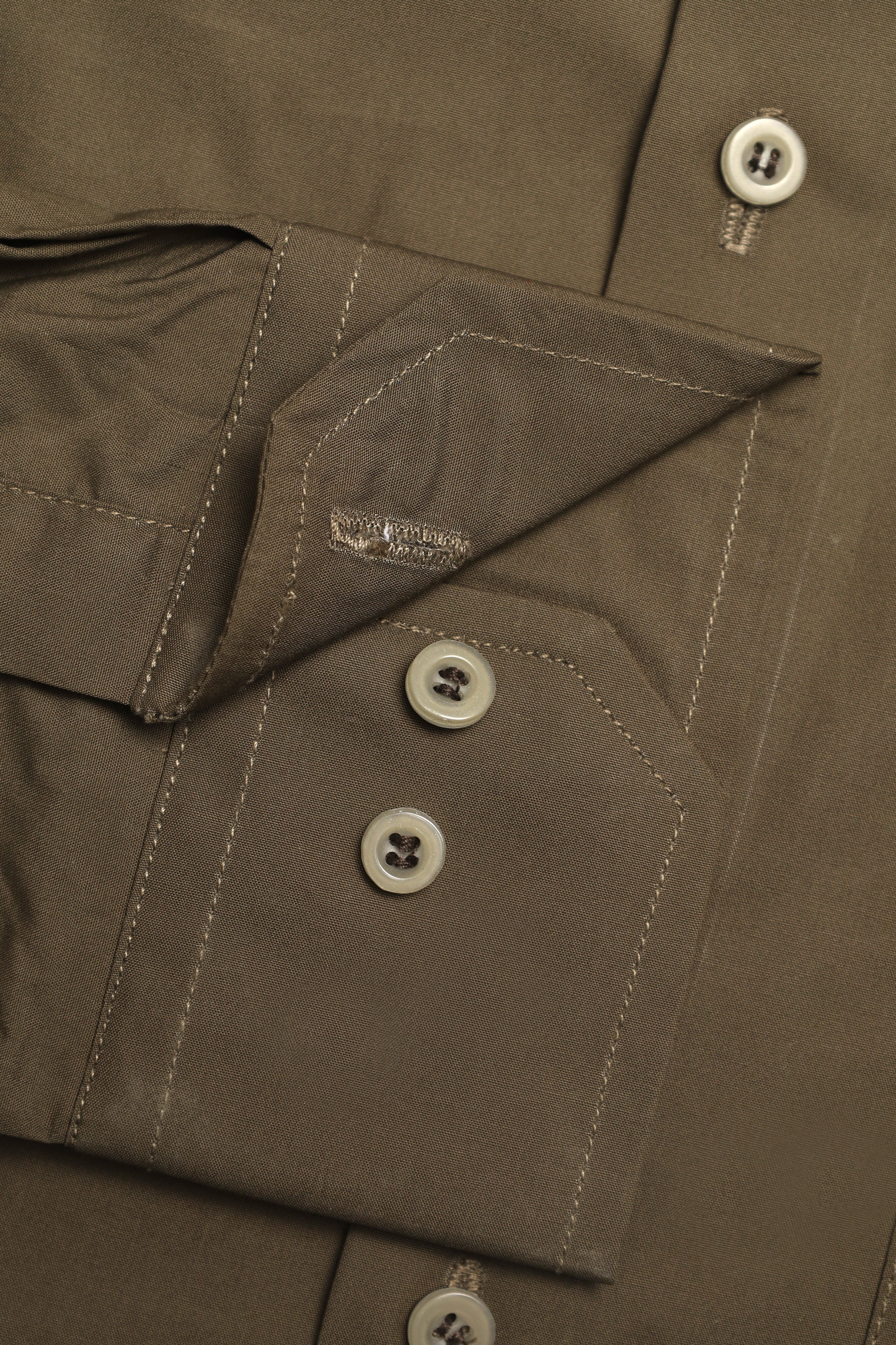 Kaki Formal Plain Shirt