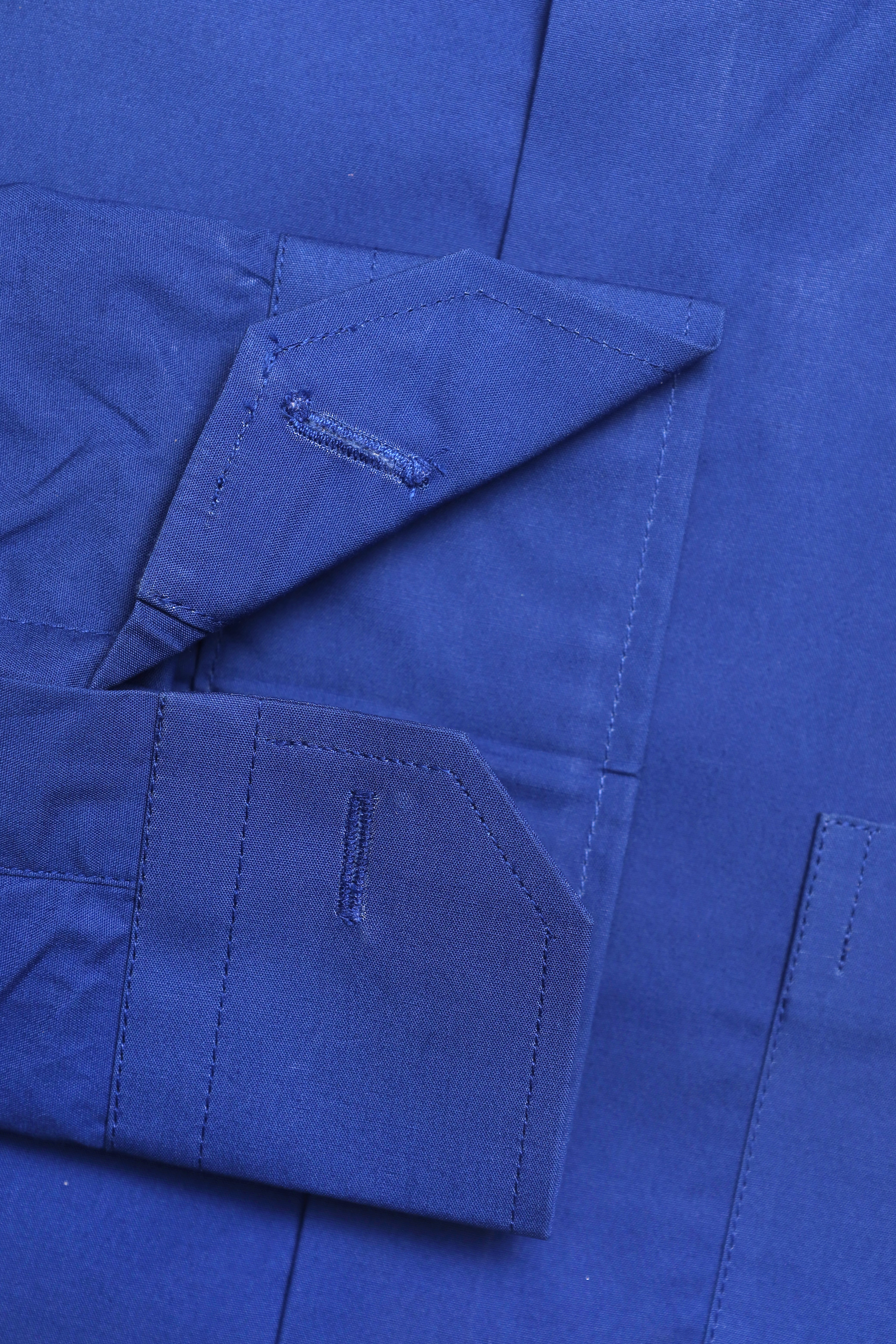 Dark Blue Formal Plain Shirt