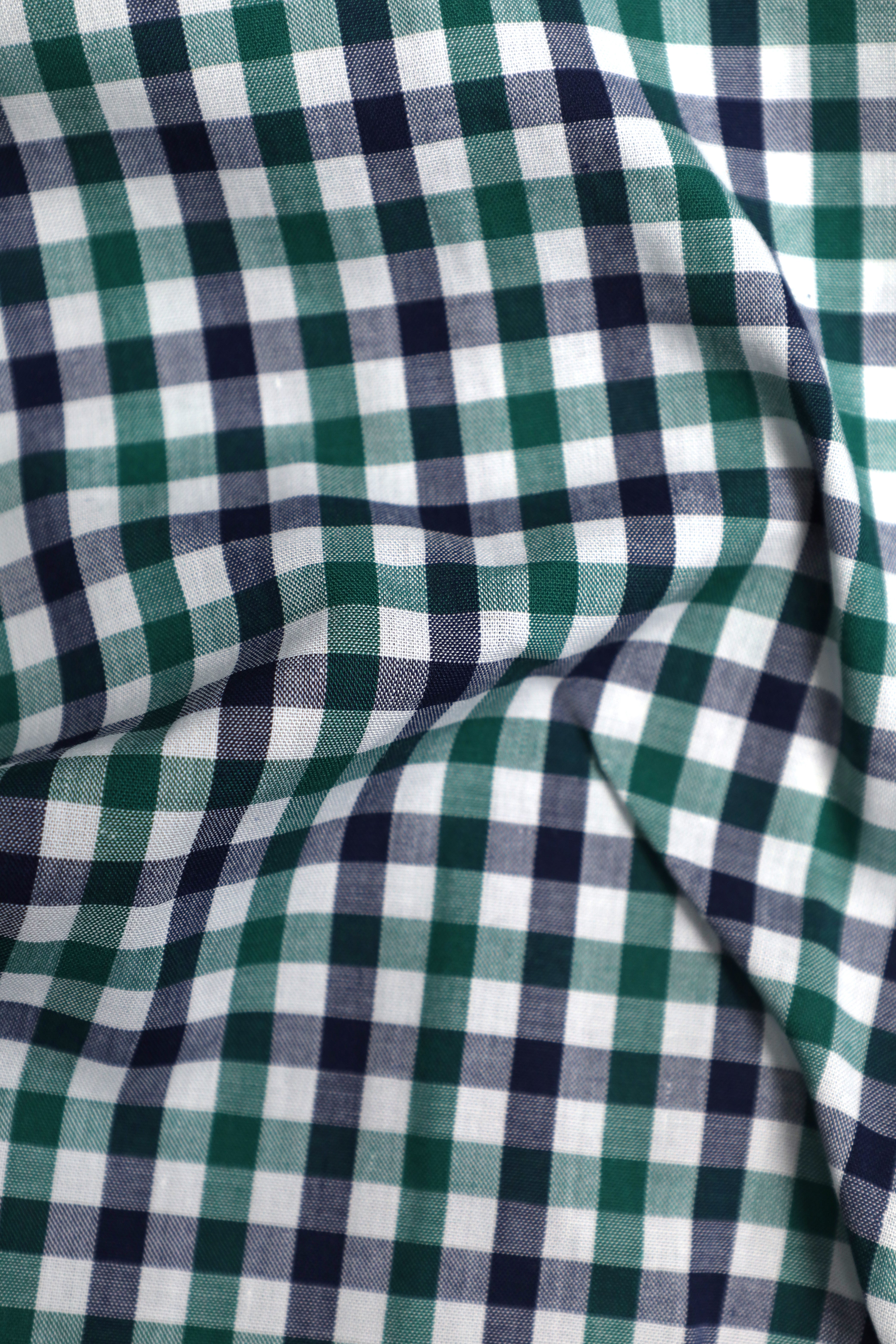 Navy and Forest Green Check Shirt