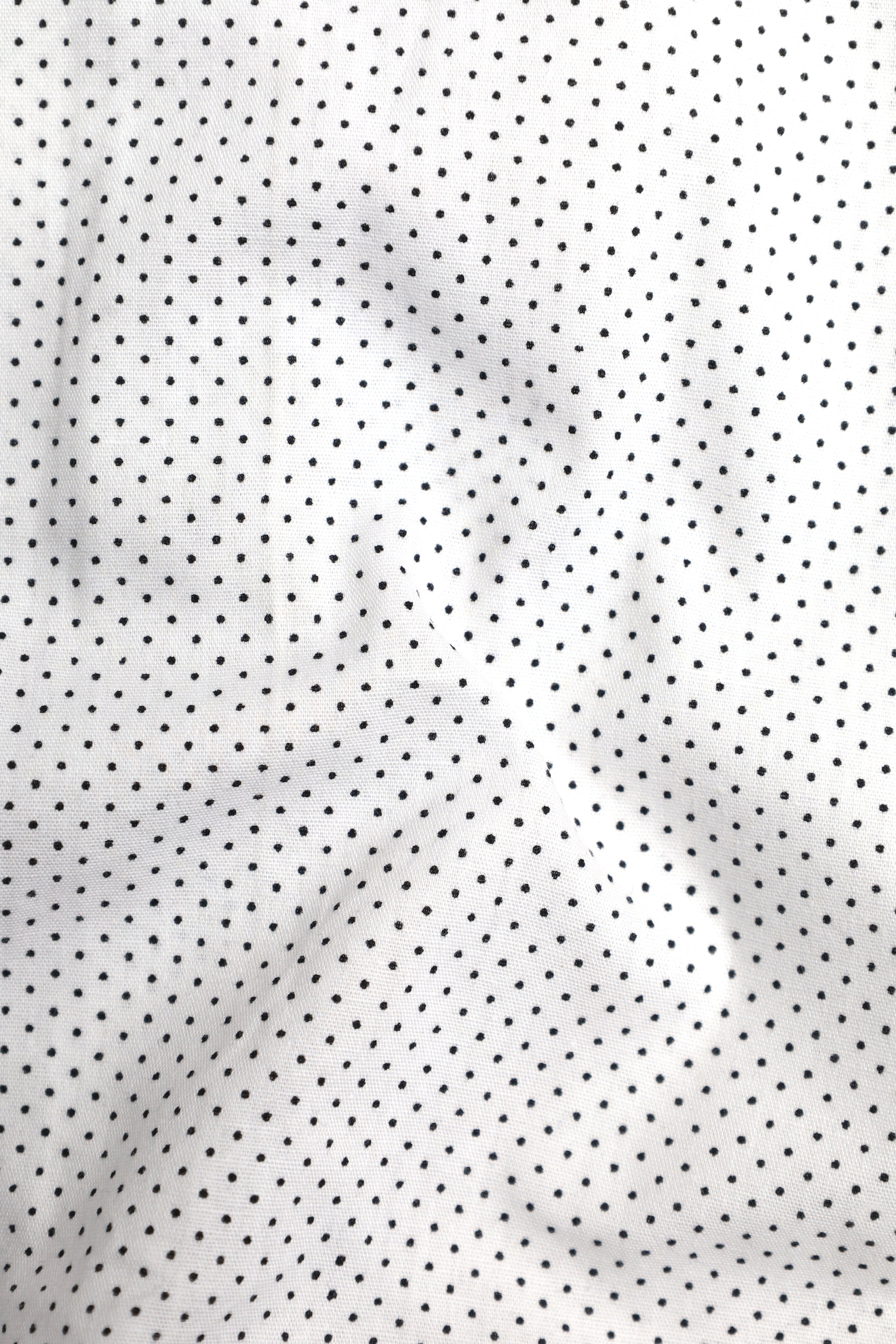 White Micro Polka Designer Shirt