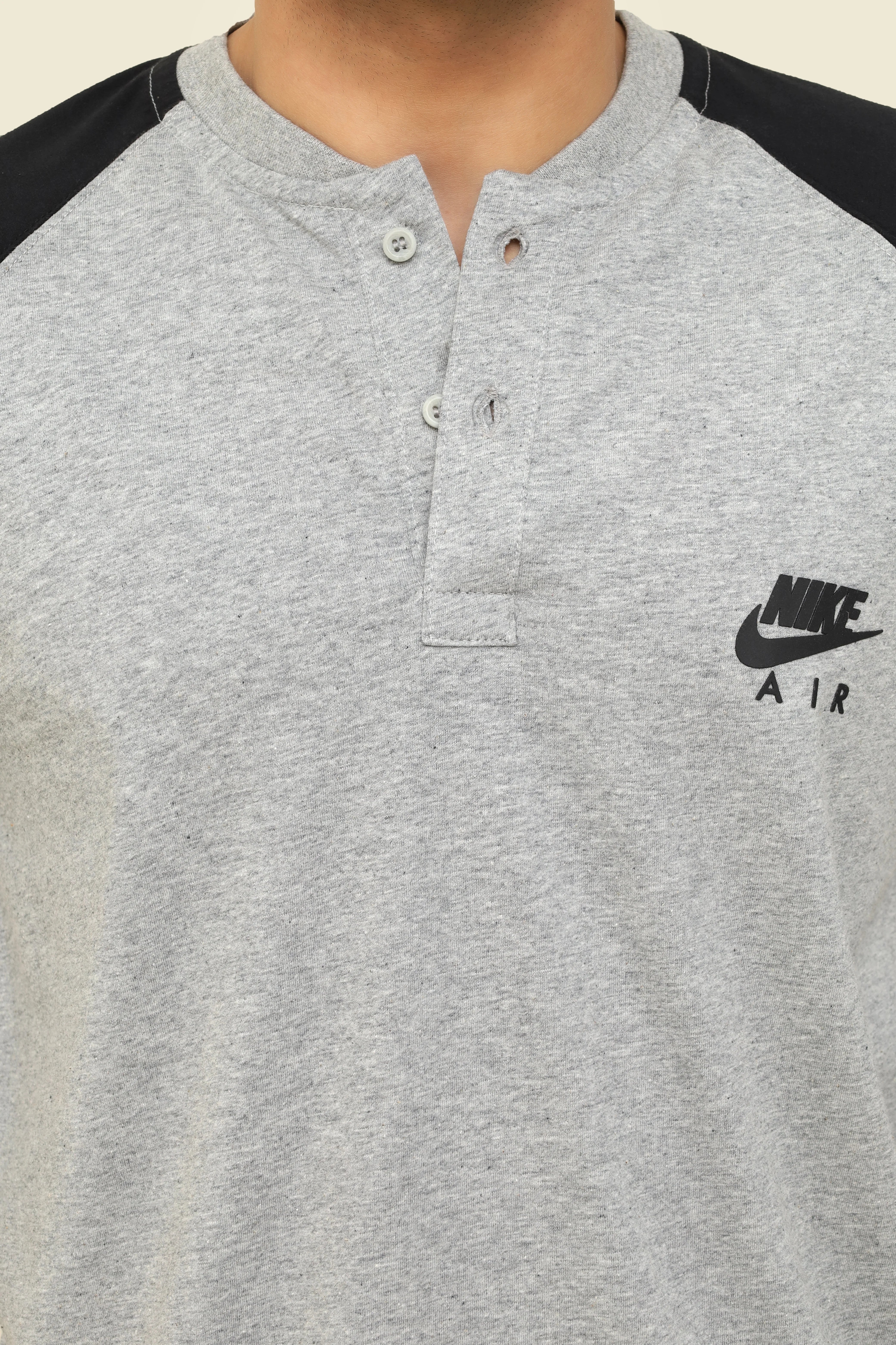 Nike Air Color Block Long Sleeve Polo T-Shirt