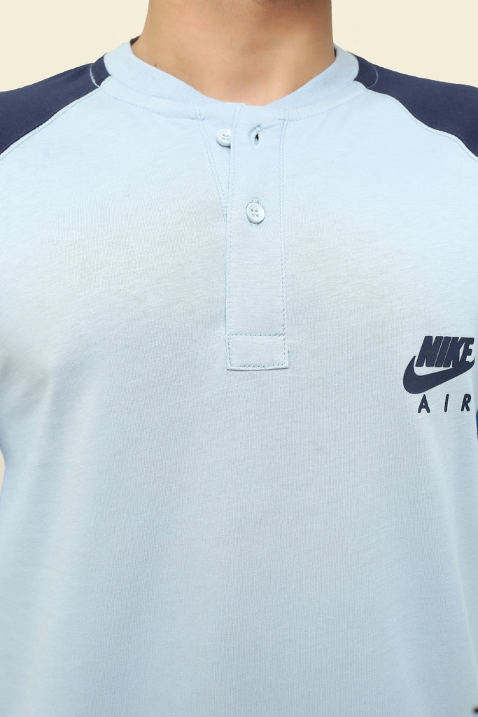 Nike Air Color Block Long Sleeve Polo T-Shirt
