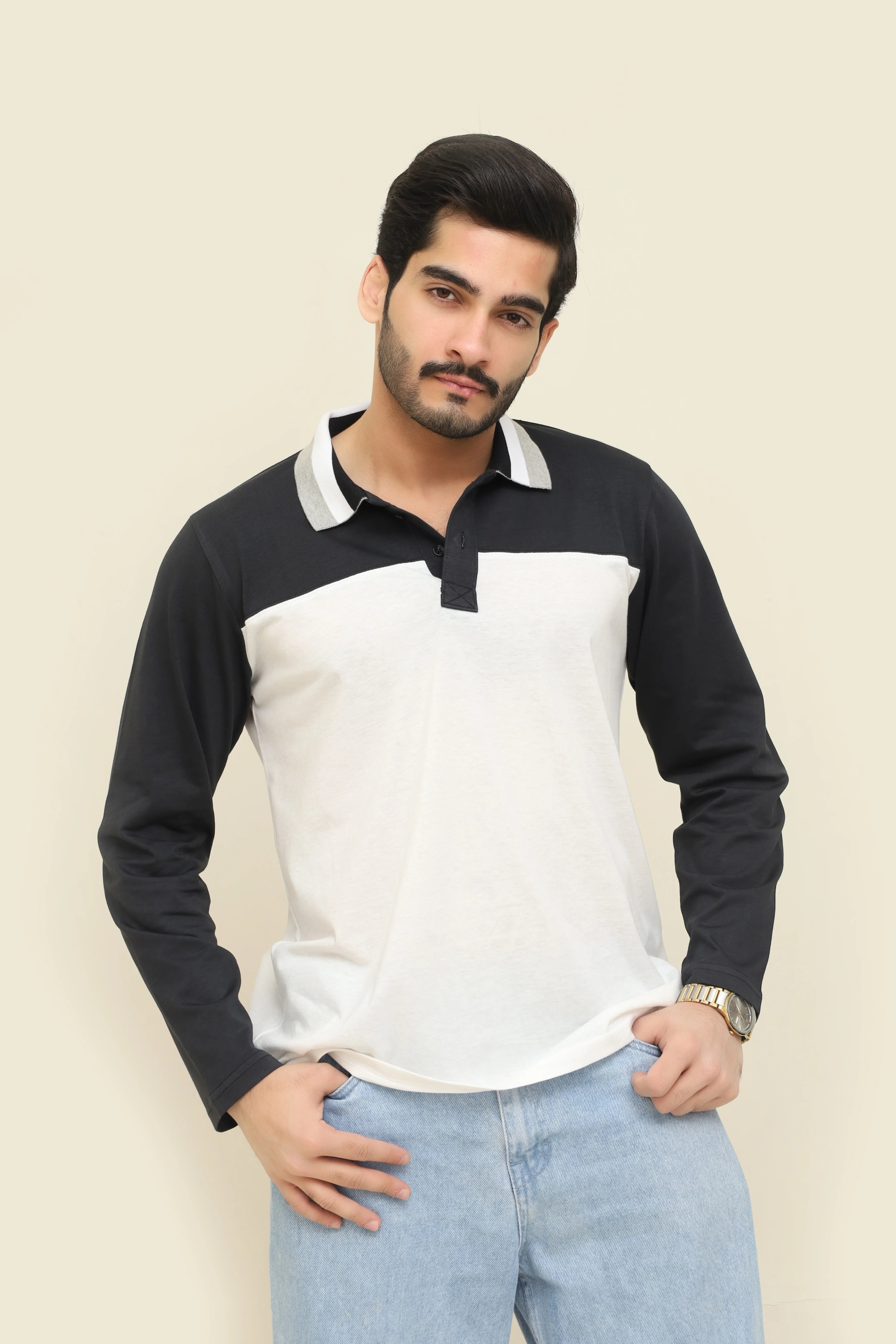 Men's Long-Sleeve Polo Shirt