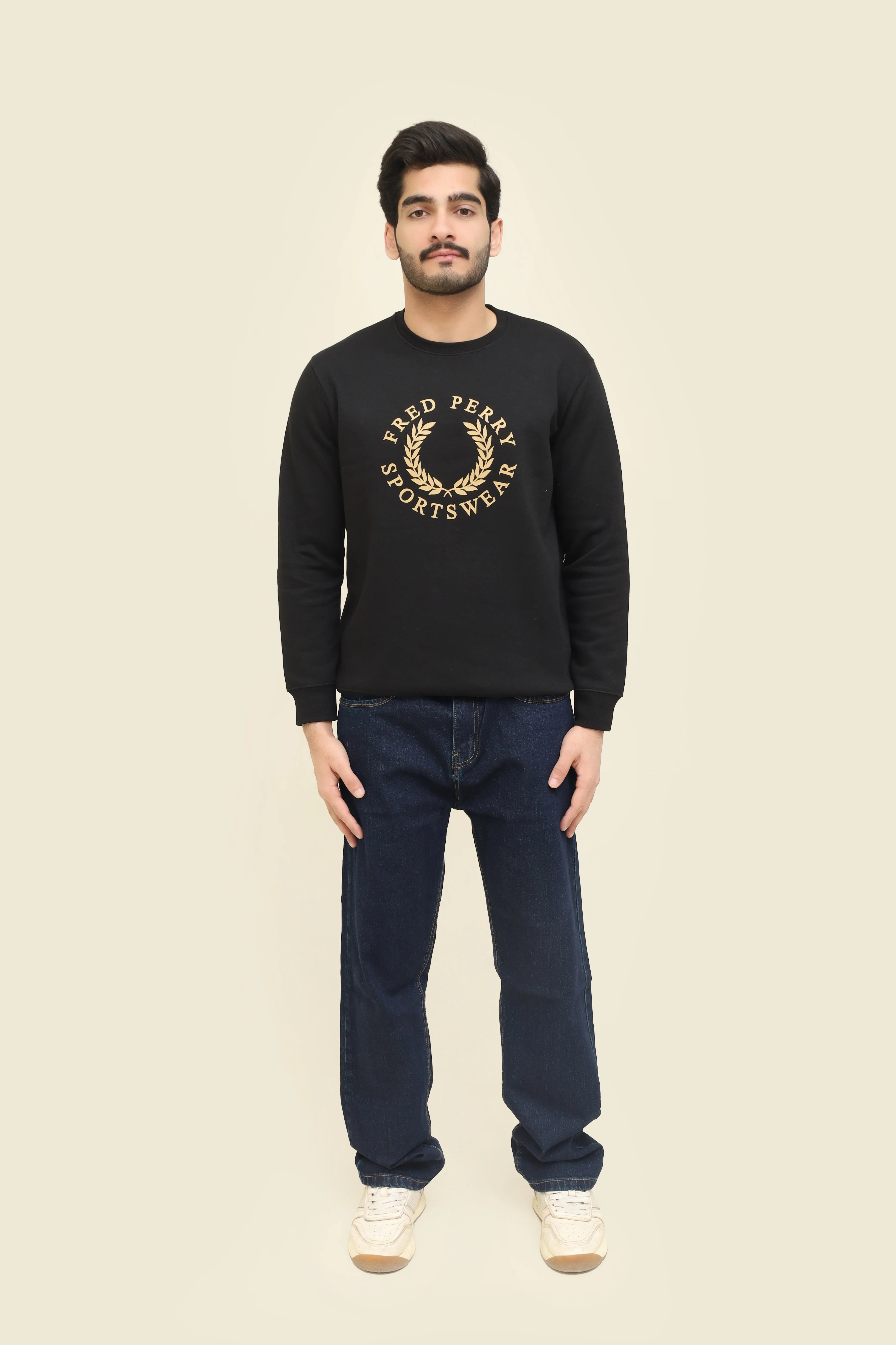 Fred Perry Black Sweat Shirt