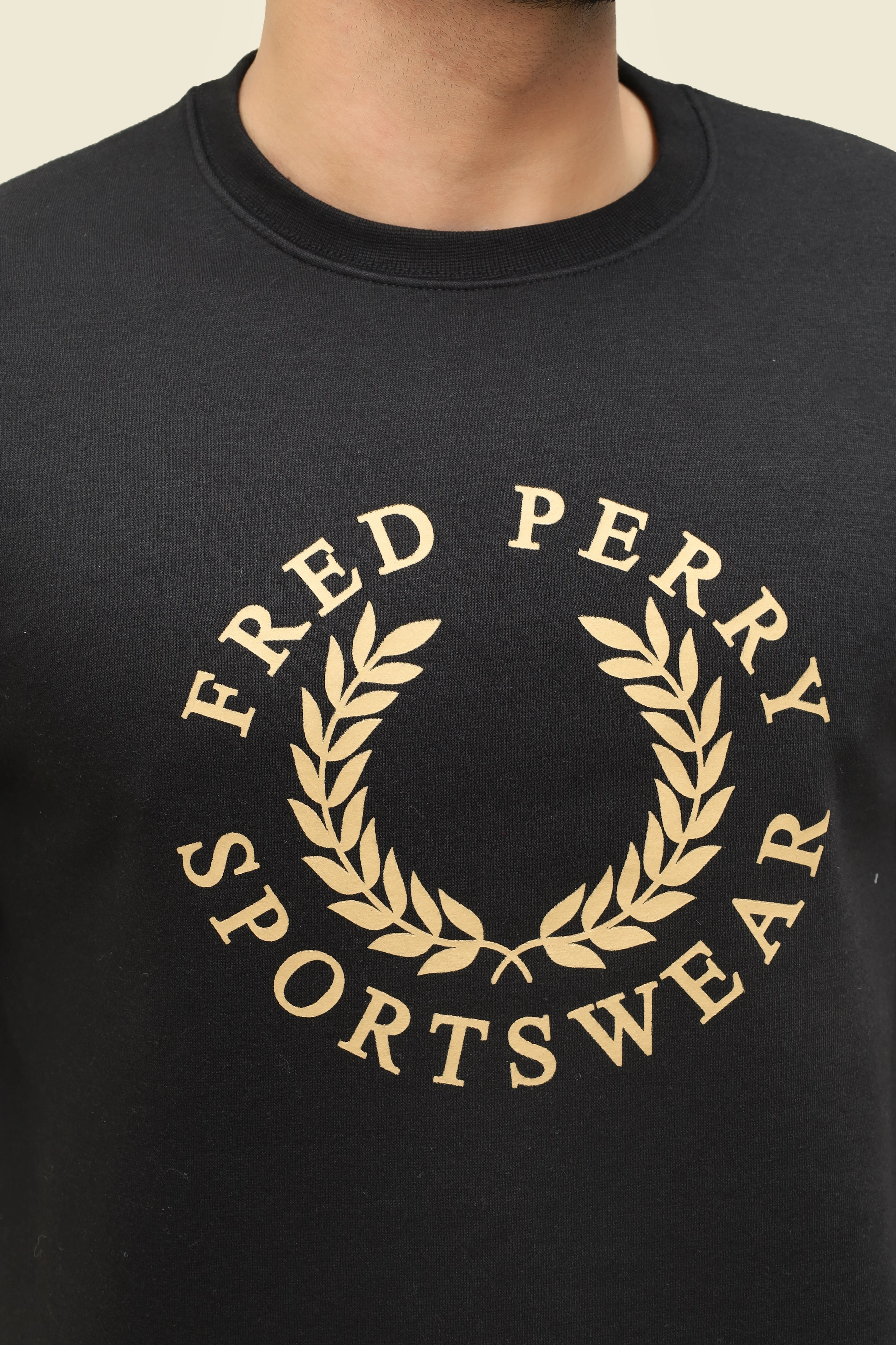 Fred Perry Black Sweat Shirt
