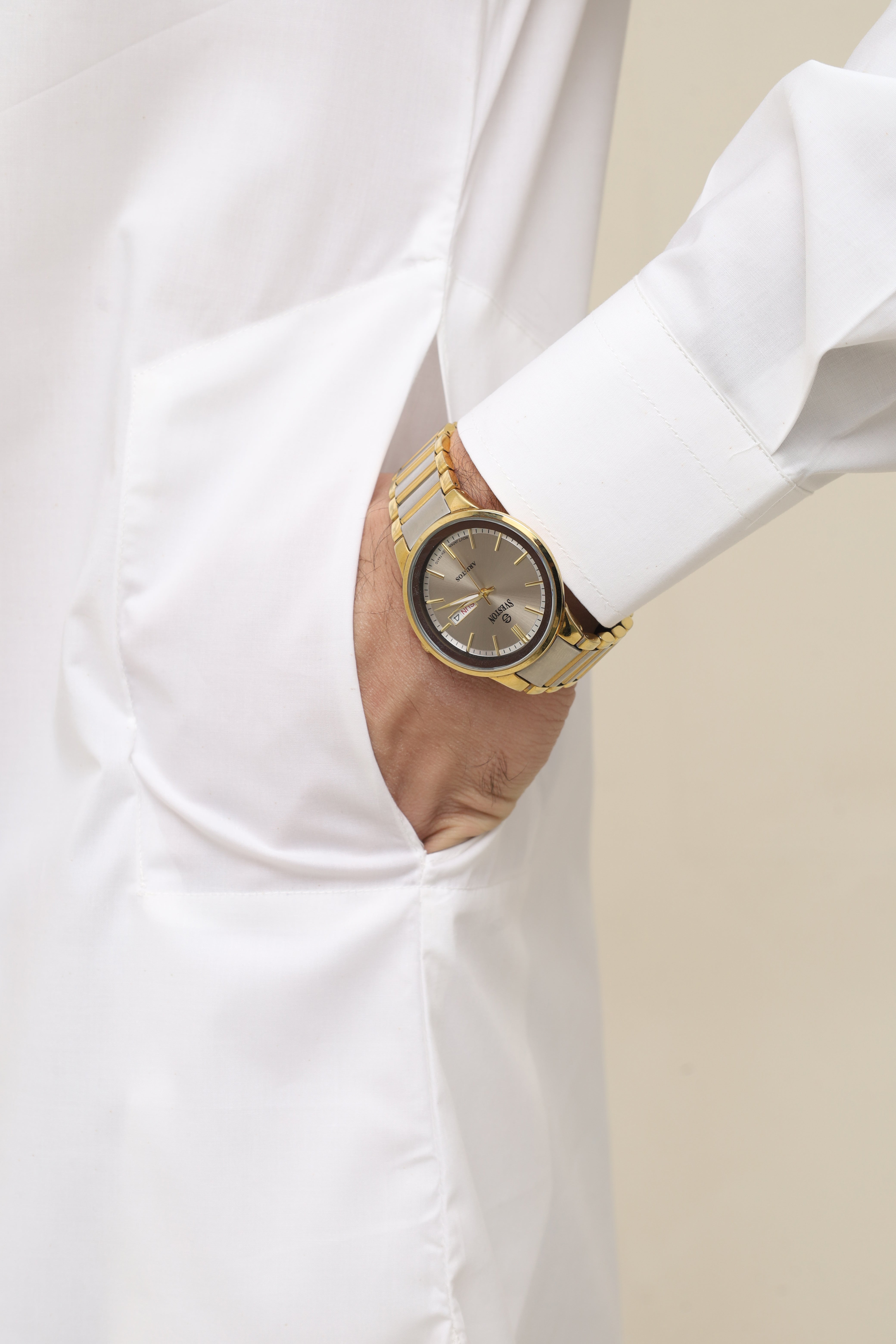 Pristine White Cotton Kurta Shalwar
