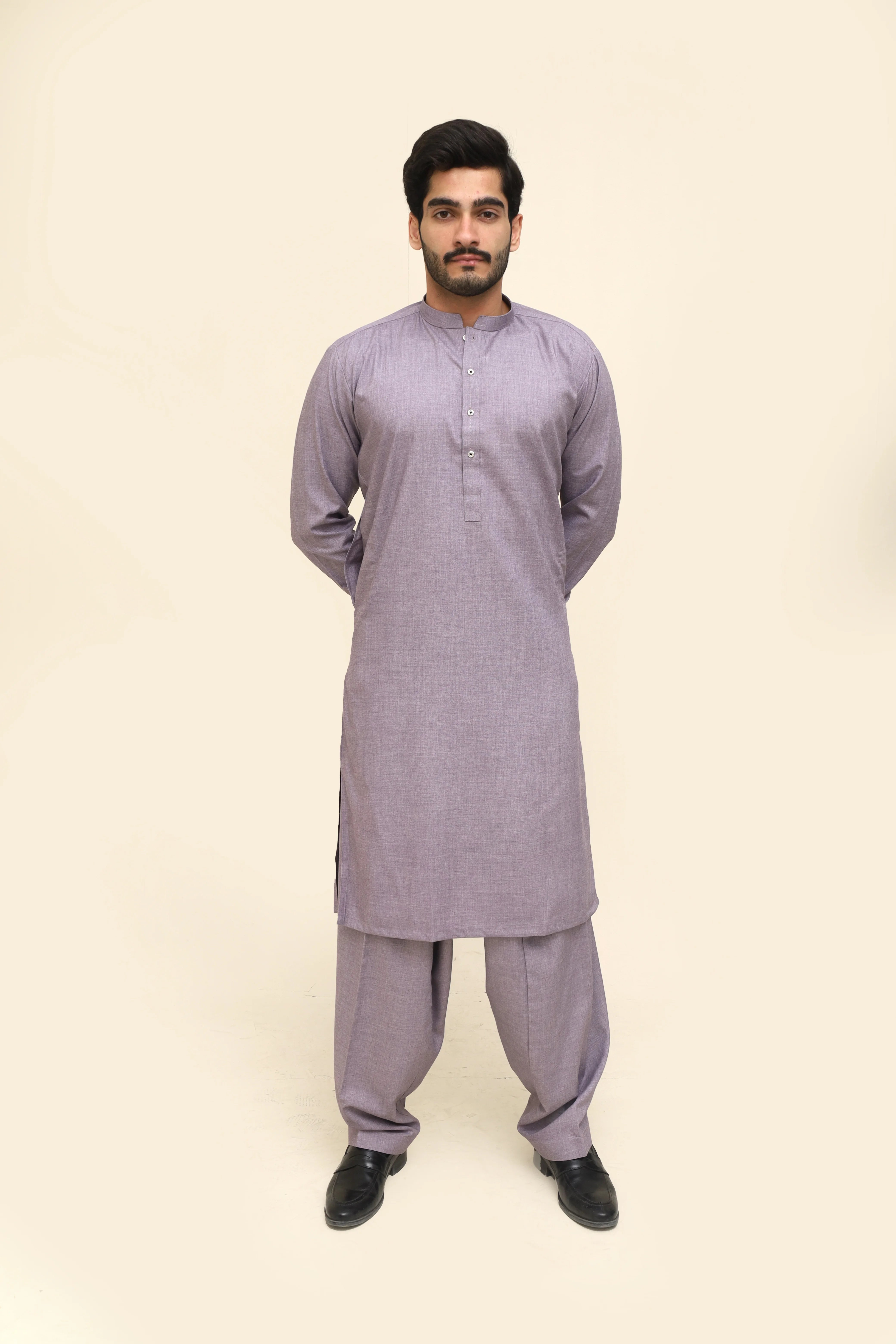 Wash & Wear Kurta with Contemporary Buttons