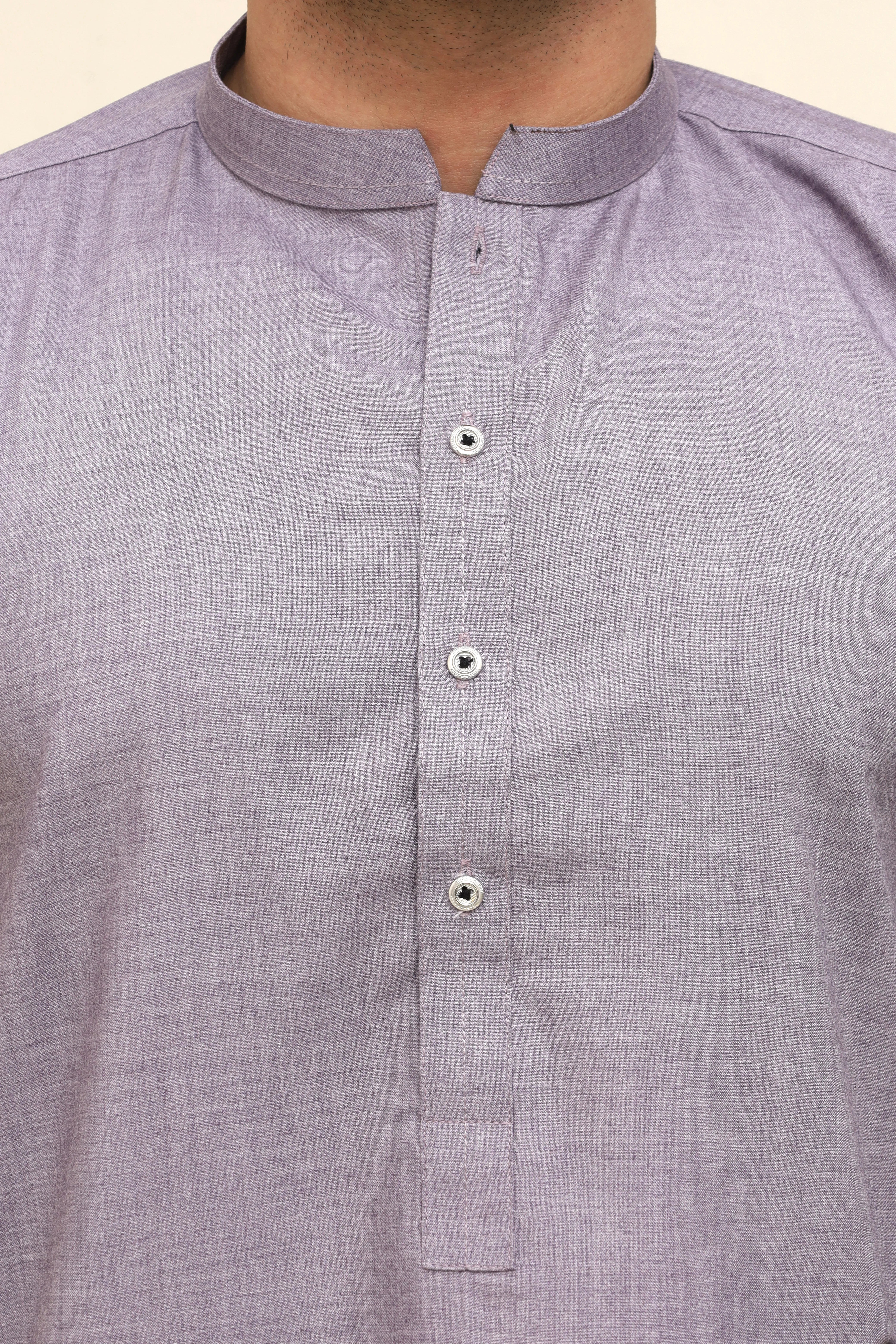 Wash & Wear Kurta with Contemporary Buttons