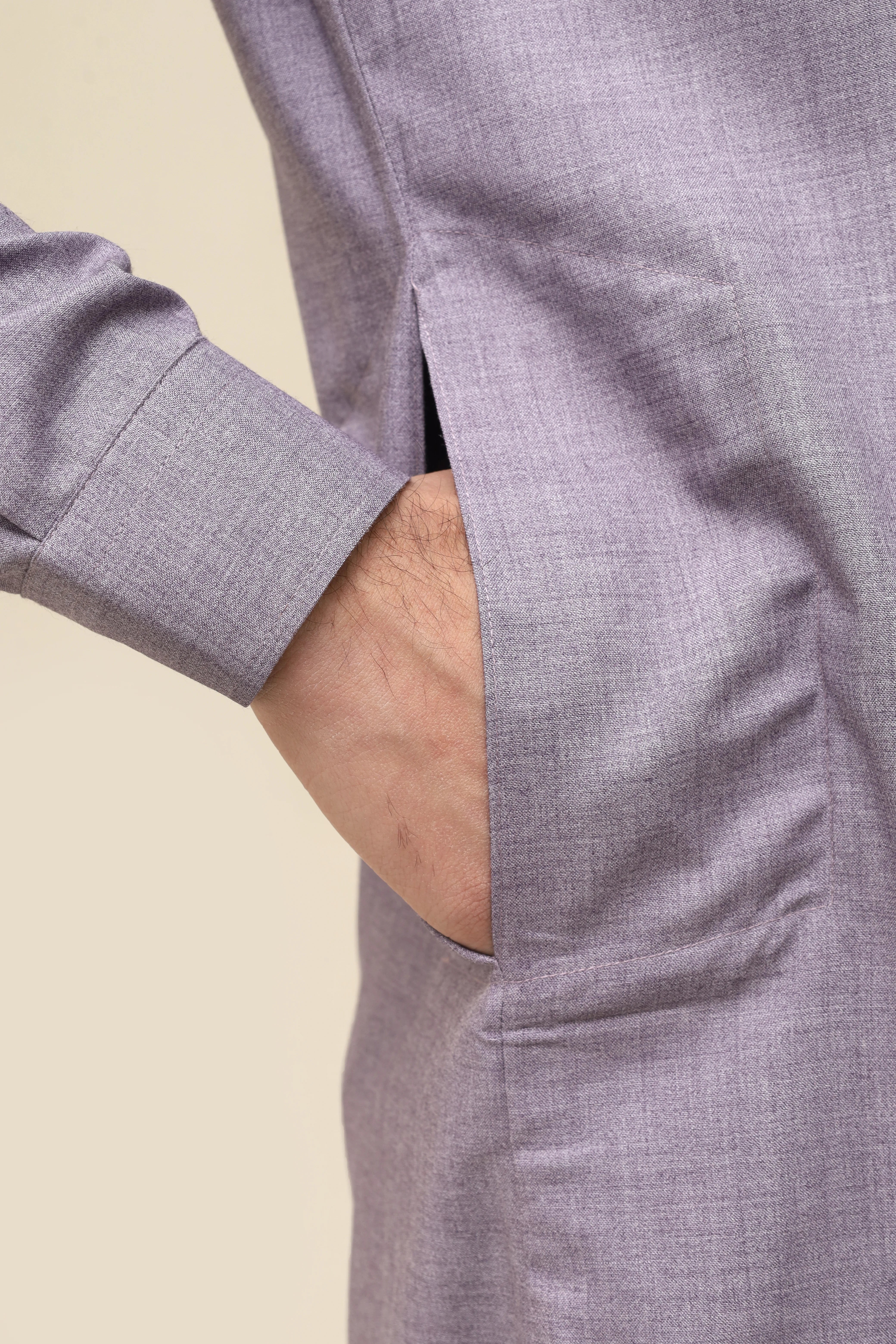 Wash & Wear Kurta with Contemporary Buttons