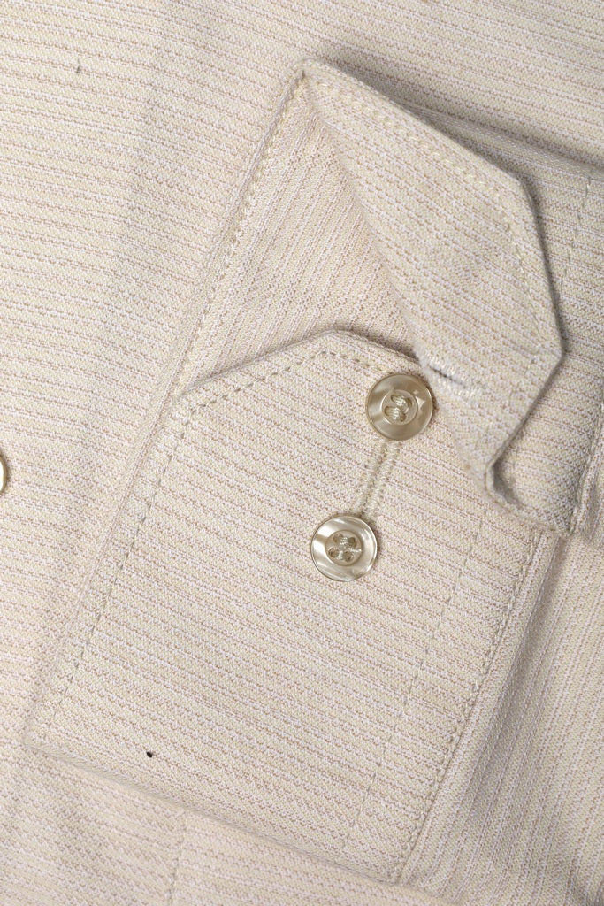 Sky Blue Micro-Diamond Texture Shirt