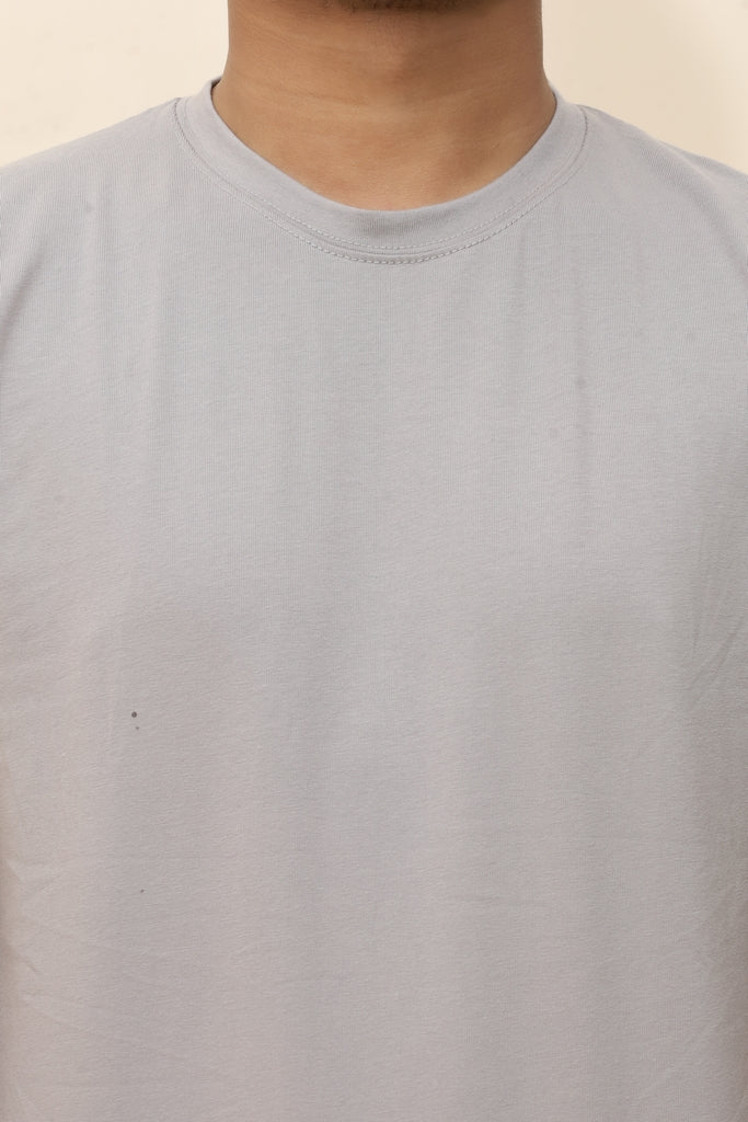 Men's Essential Crew Neck Tee in Mist Grey
