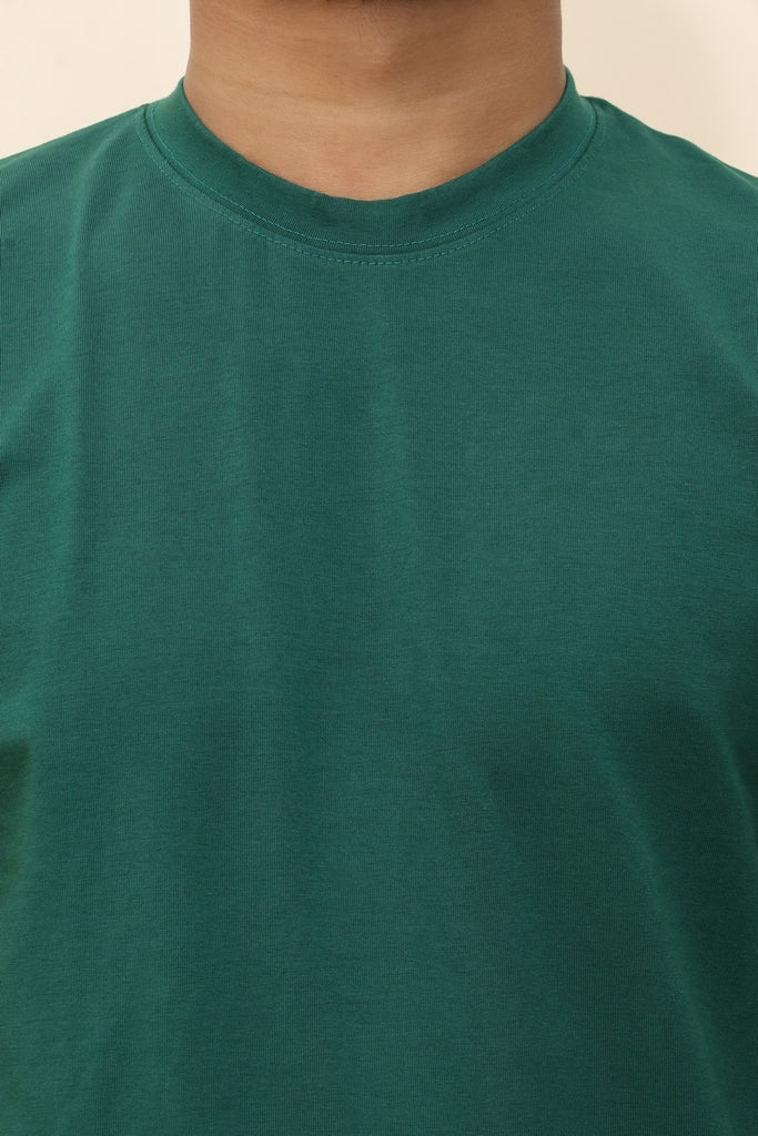 Men’s Essential Crew Neck Tee in Forest Green