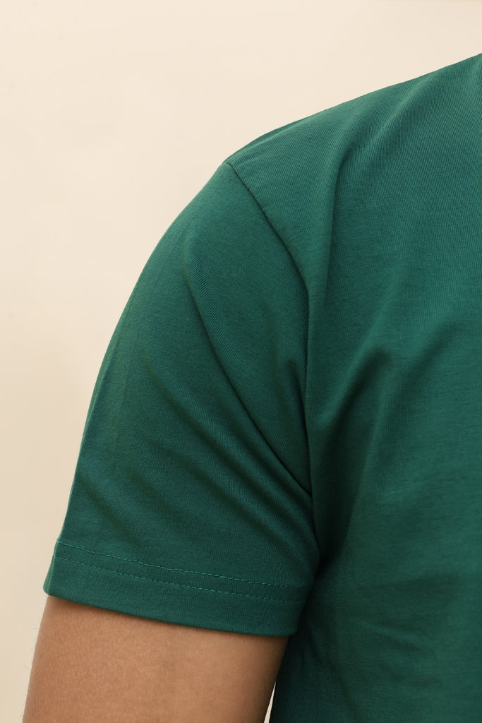 Men’s Essential Crew Neck Tee in Forest Green