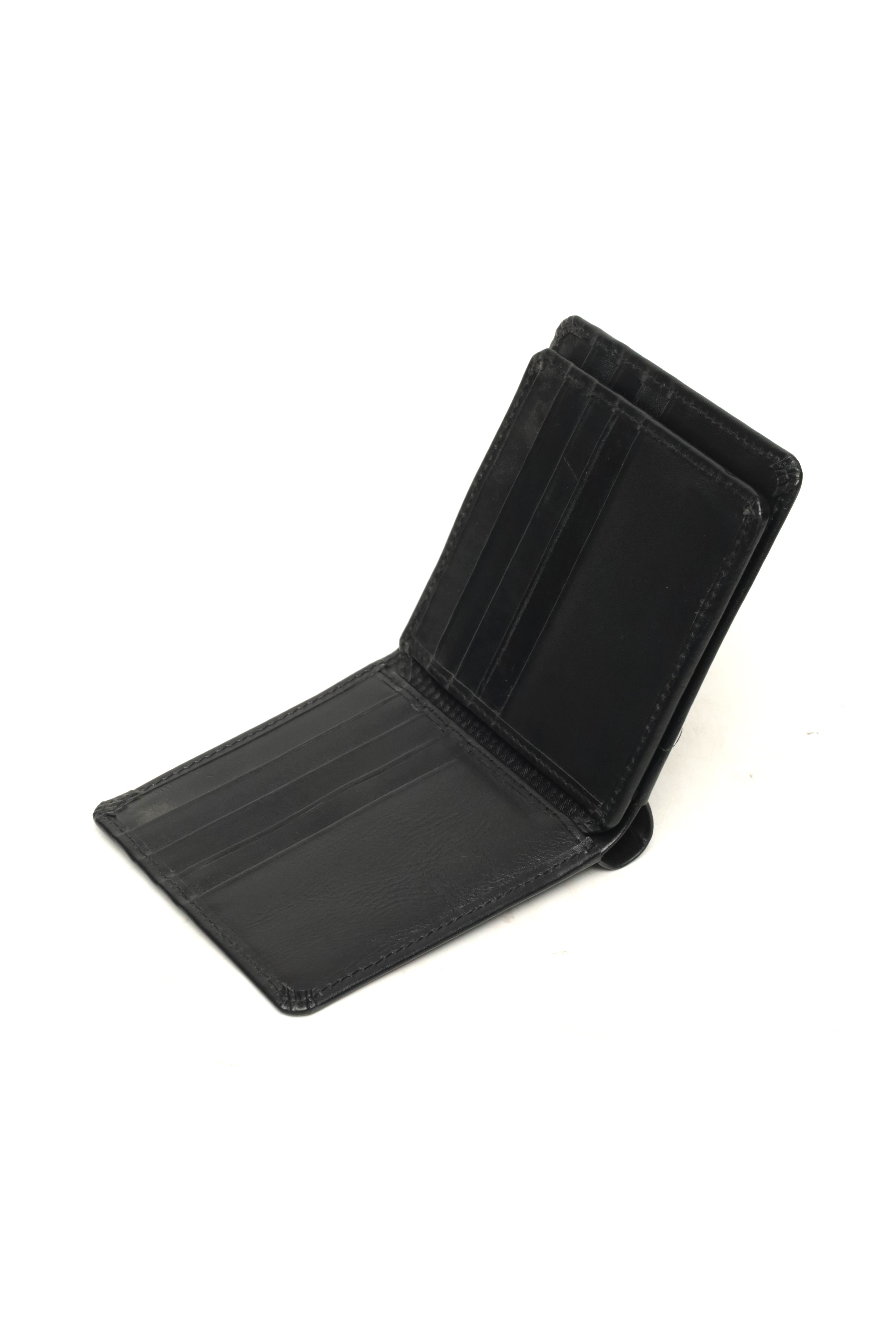 Minimalist Men's Leather Bi-Fold Wallet