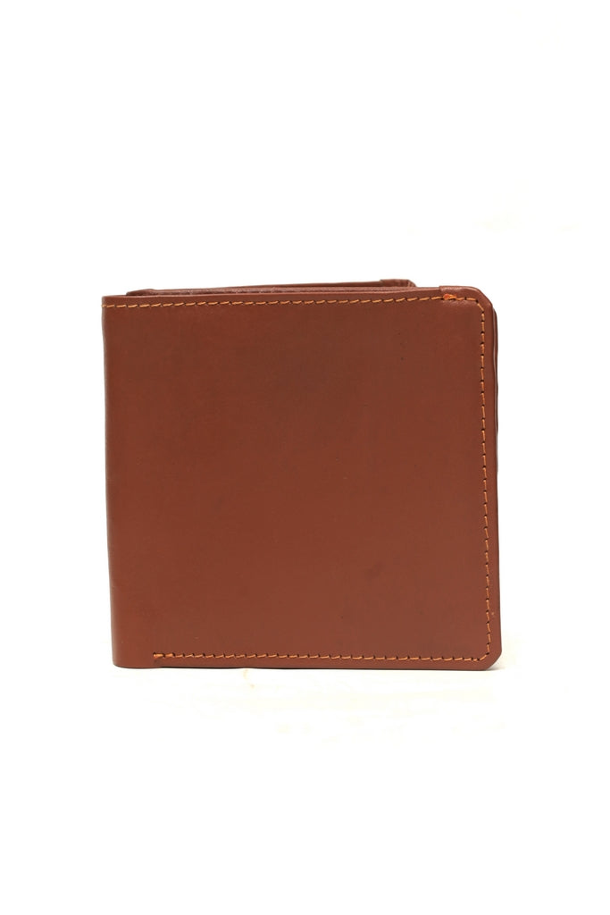 Minimalist Men's Leather Bi-Fold Wallet