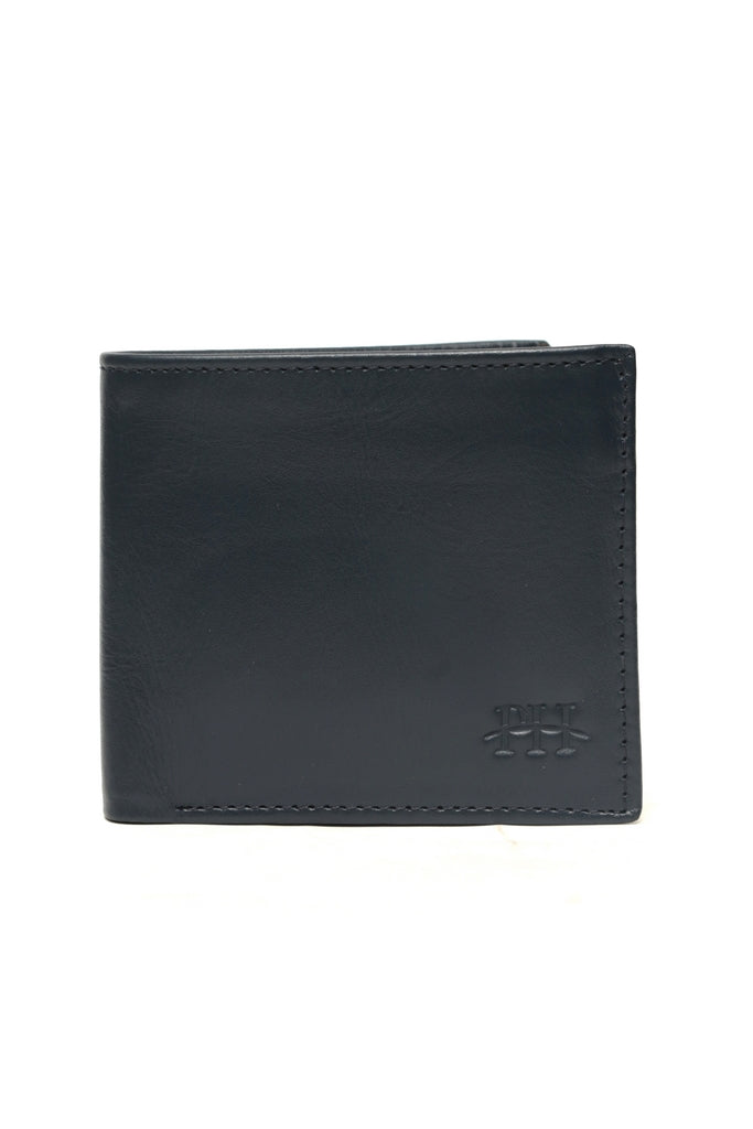 Smooth Horizontal Bi-Fold Wallet with Debossed Detail