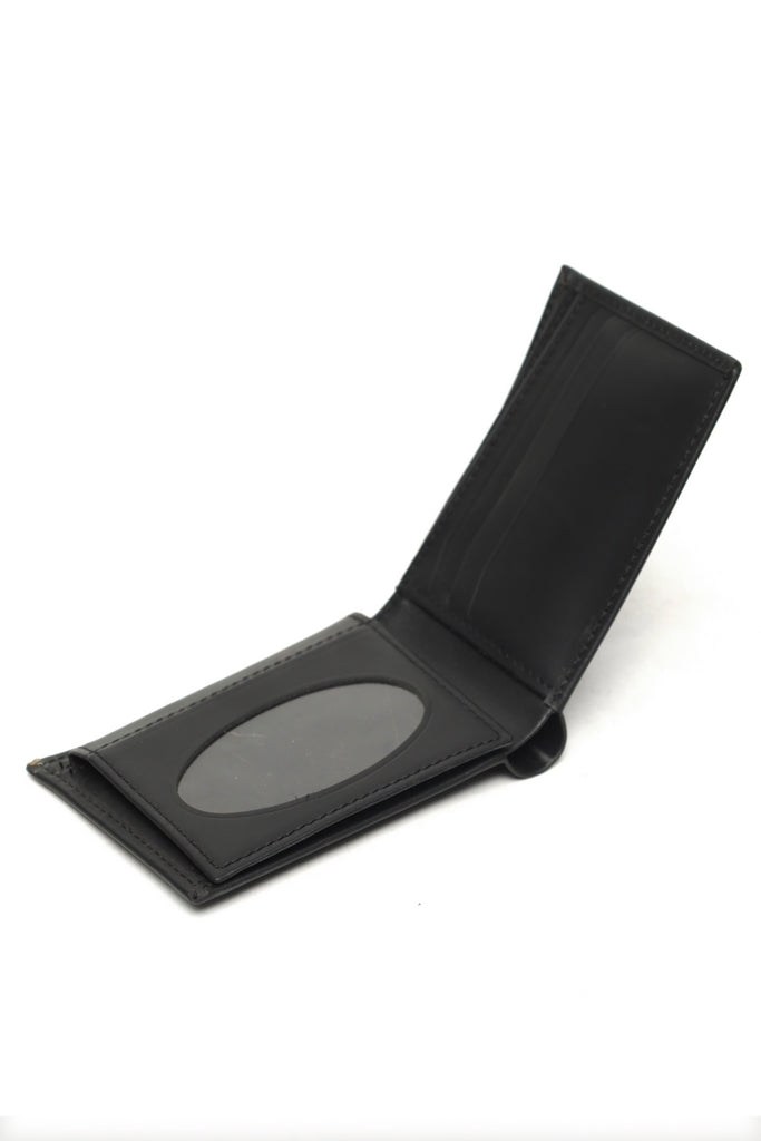 Smooth Horizontal Bi-Fold Wallet with Debossed Detail