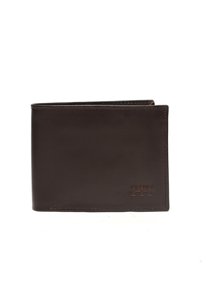 Smooth Horizontal Bi-Fold Wallet with Debossed Detail