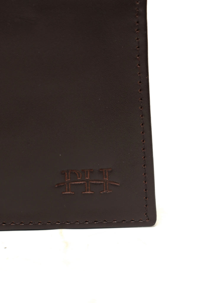 Smooth Horizontal Bi-Fold Wallet with Debossed Detail