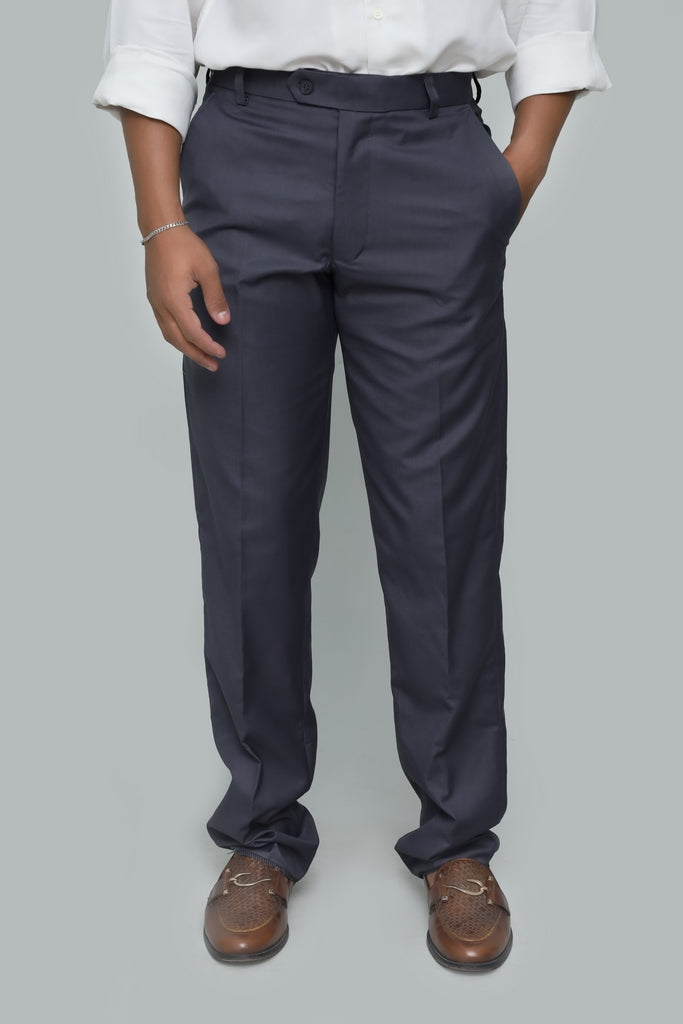 Men’s Charcoal Grey Tropical Fabric Formal Trouser